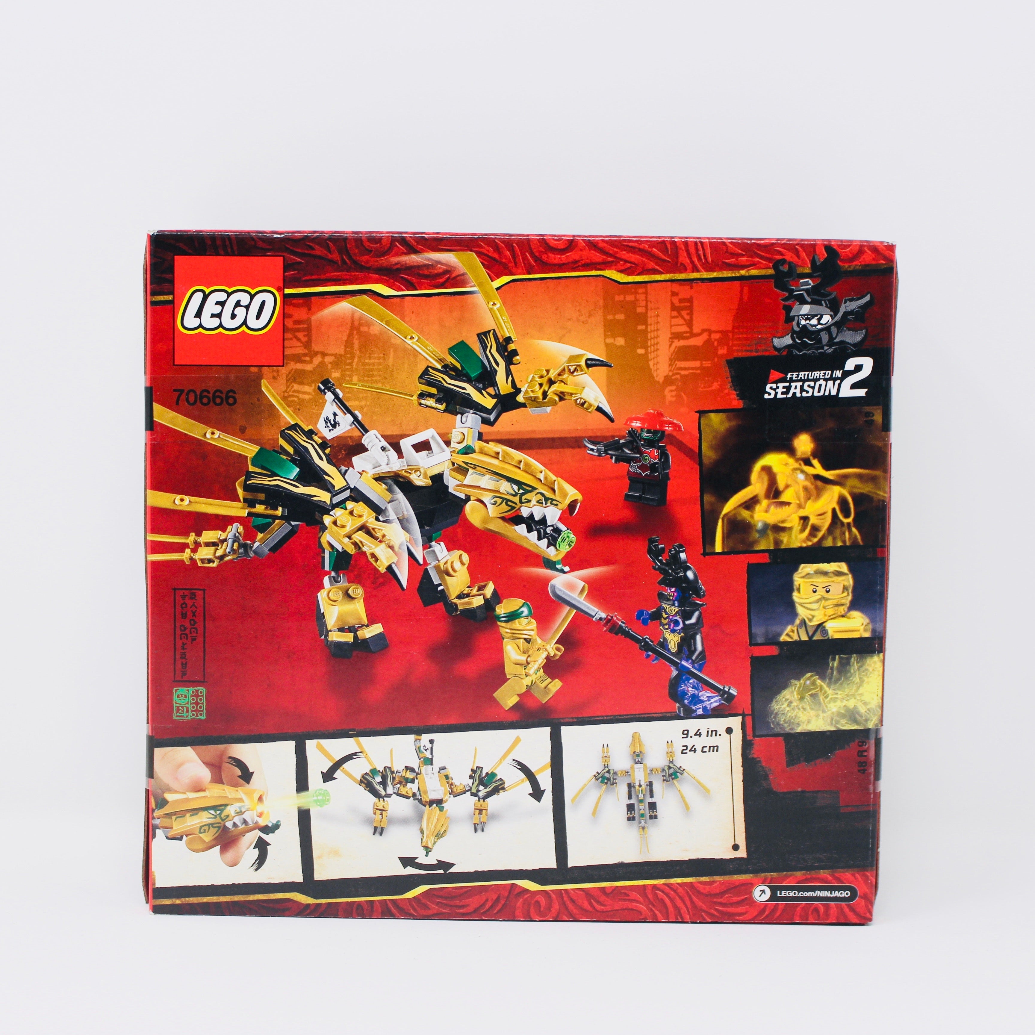 Retired Set 70666 Ninjago The Golden Dragon