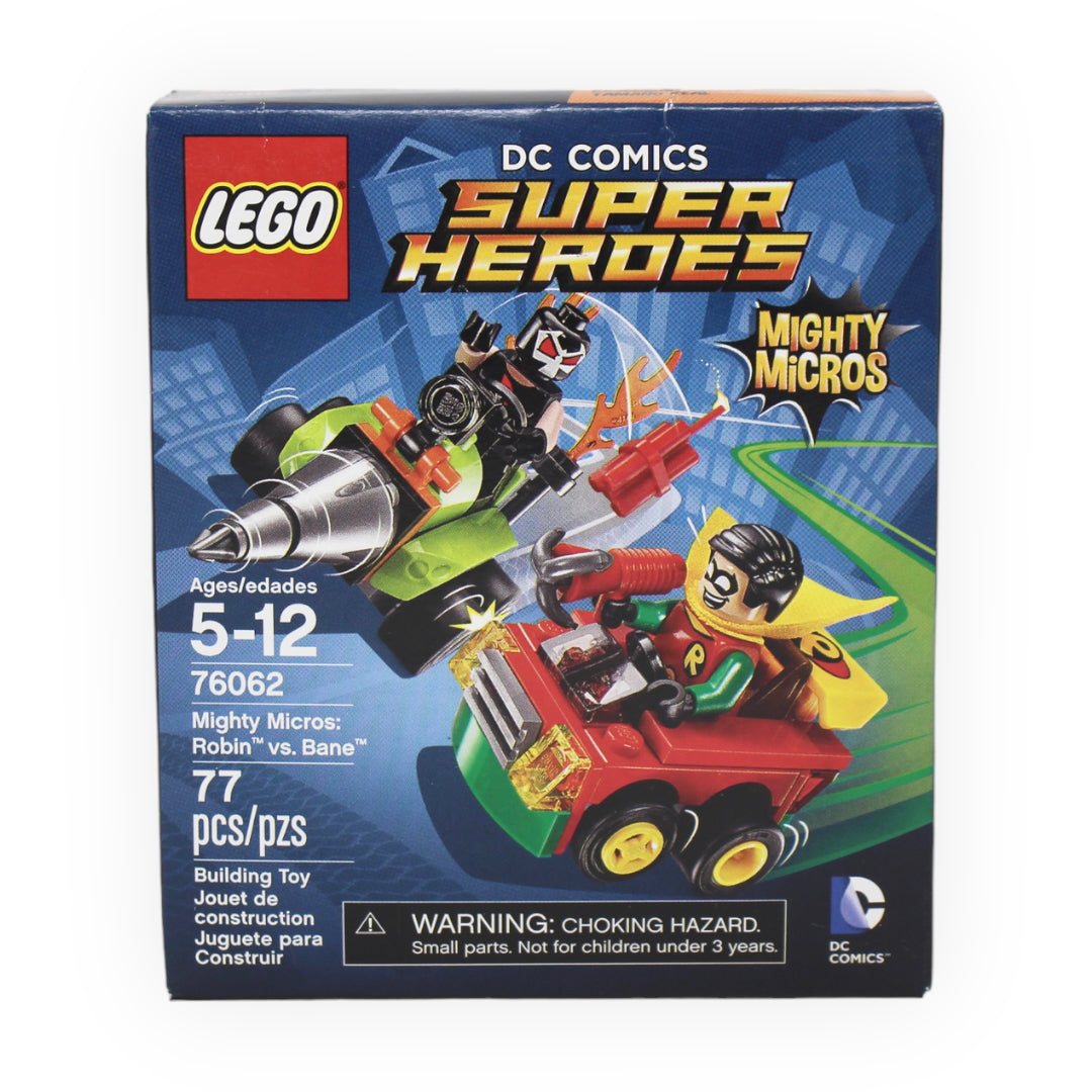 Retired Set 76062 DC Super Heroes Mighty Micros: Robin vs. Bane
