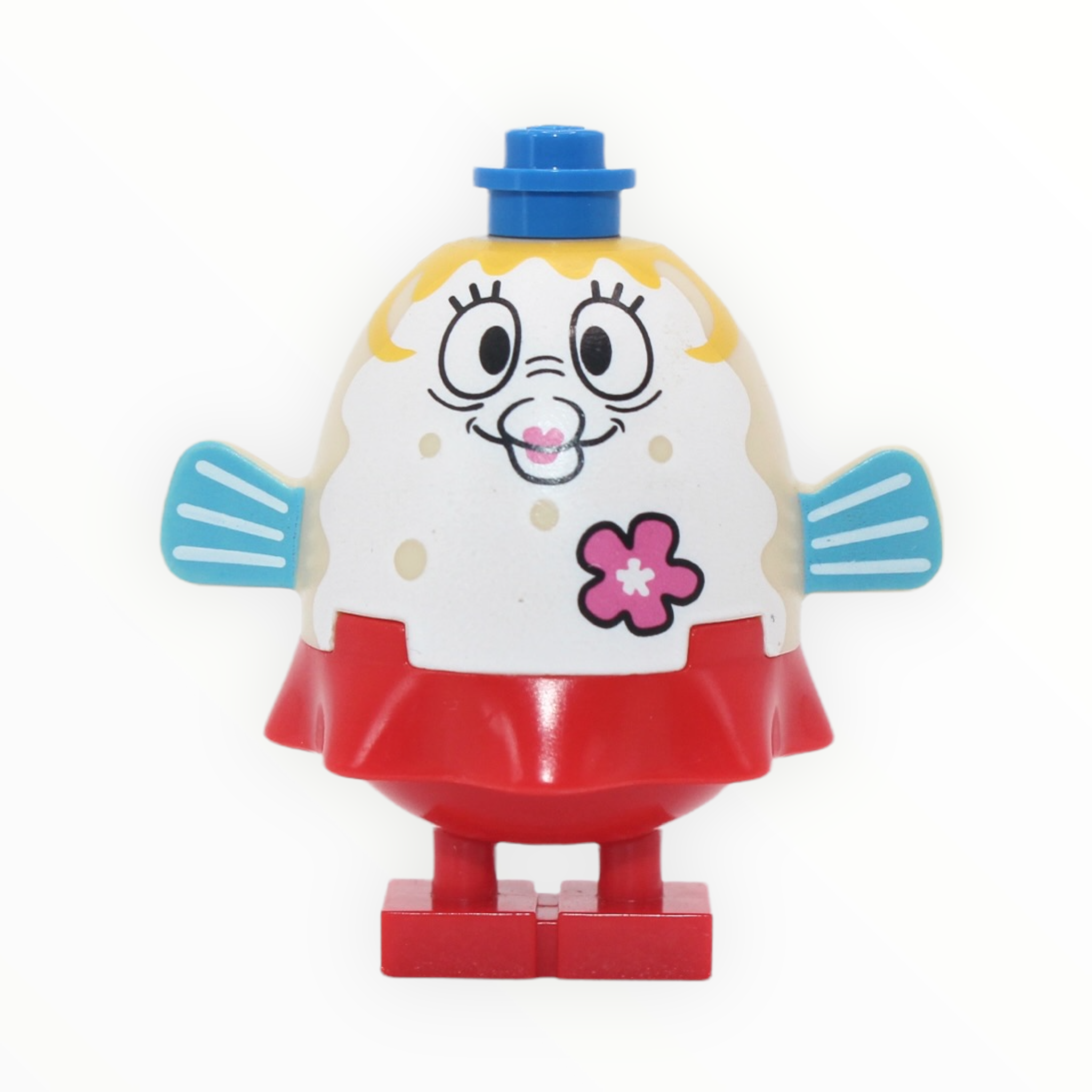 Mrs. Puff (smiling, pink flower)