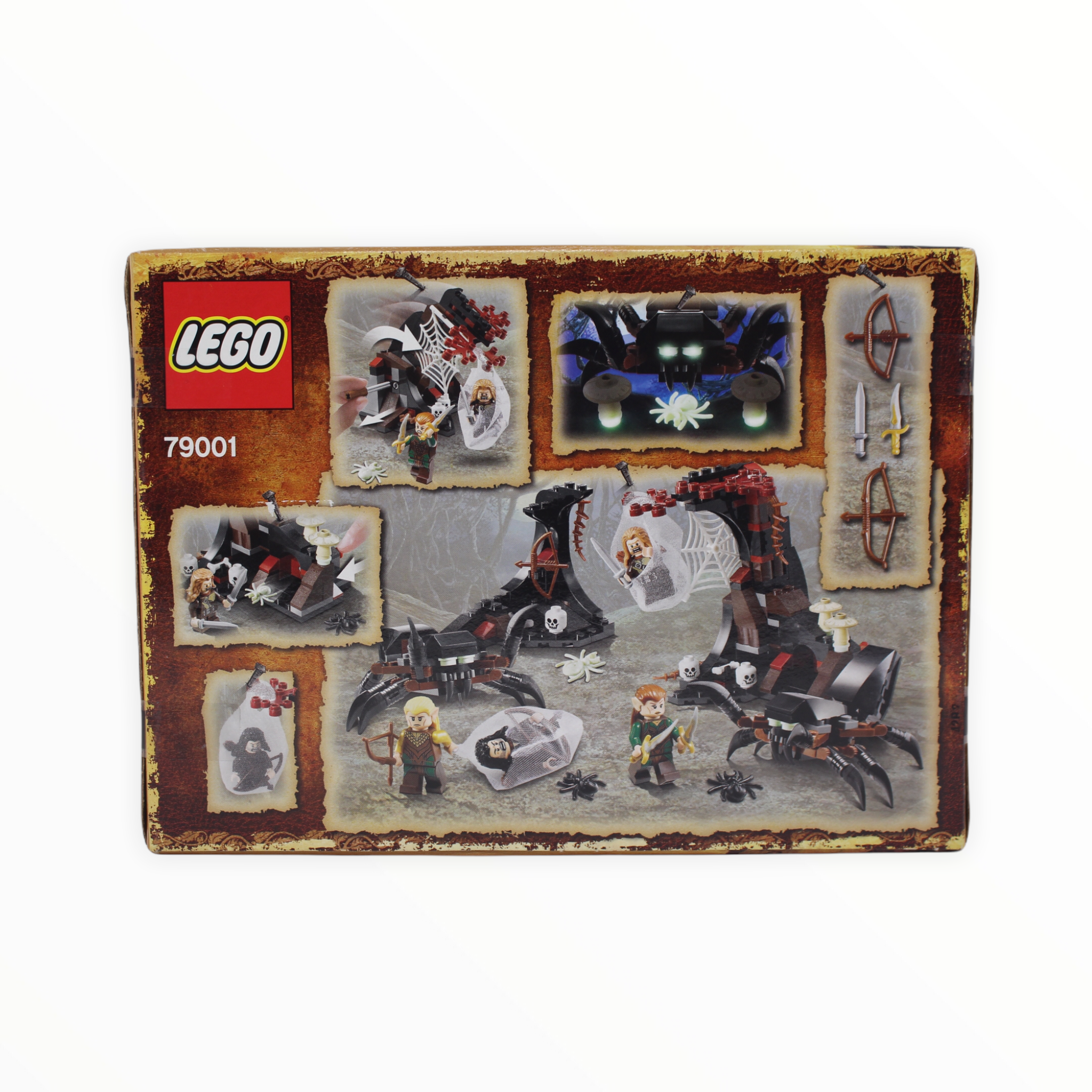 Retired Set 79001 The Hobbit Escape from Mirkwood Spiders