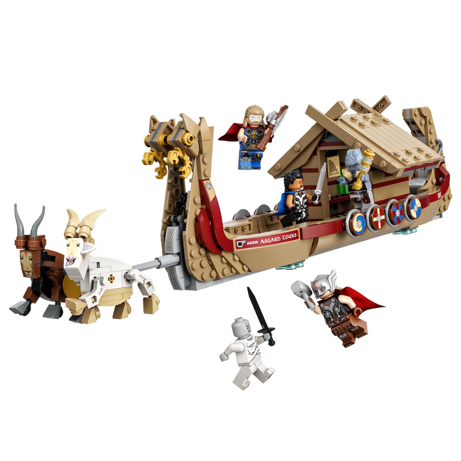 Retired Set 76208 Thor: Love and Thunder The Goat Boat