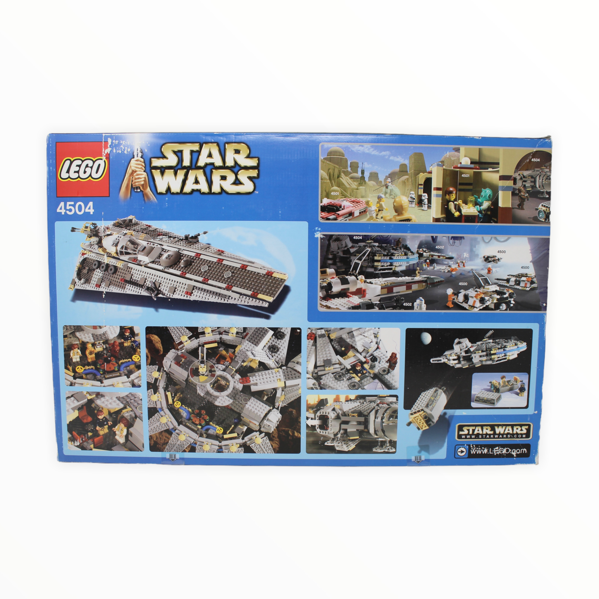 Retired Set 4504 Star Wars Millennium Falcon blue box version