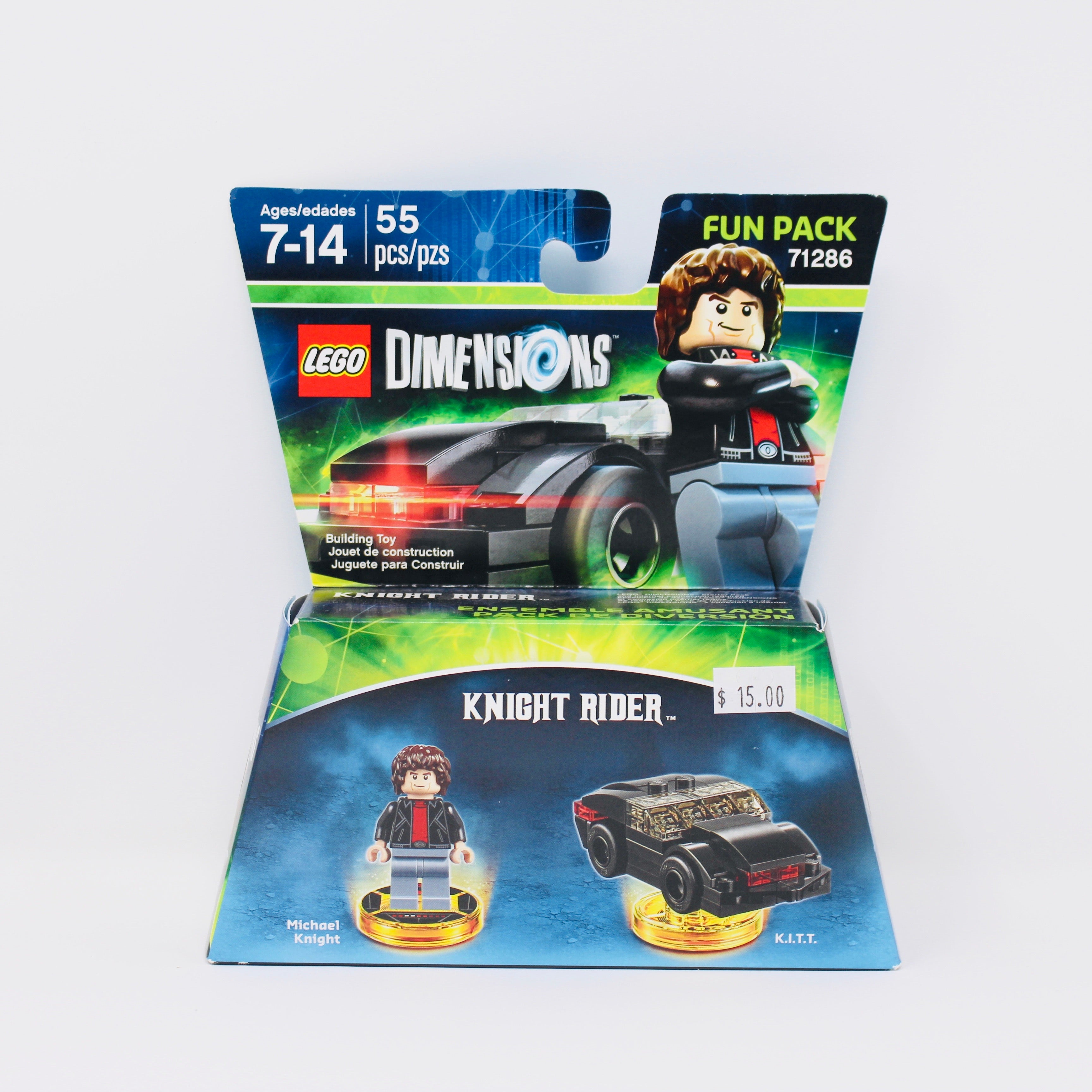 Retired Set 71286 Dimensions Knight Rider Michael Knight and K.I.T.T.