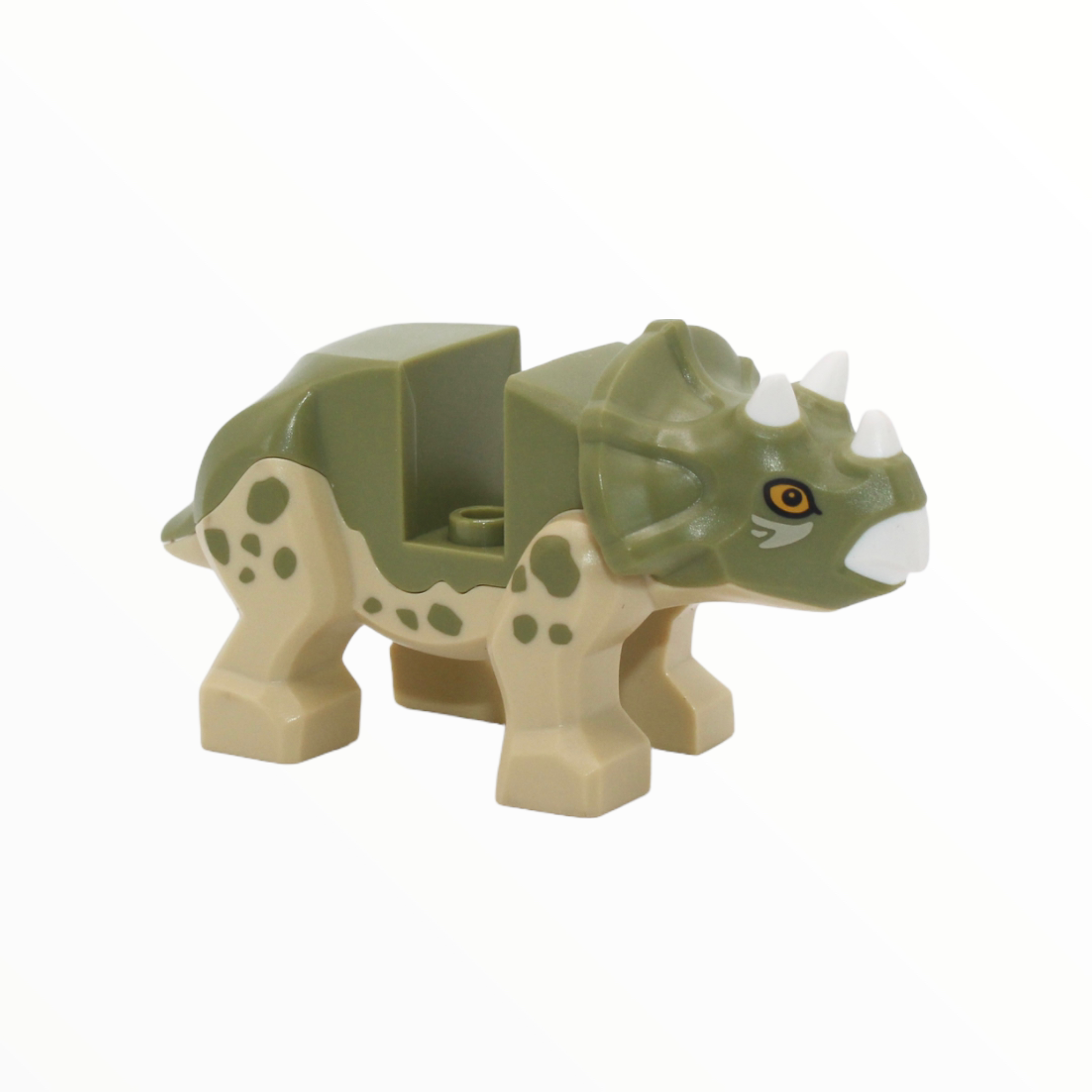 Olive Green Baby Triceratops (tan underside)