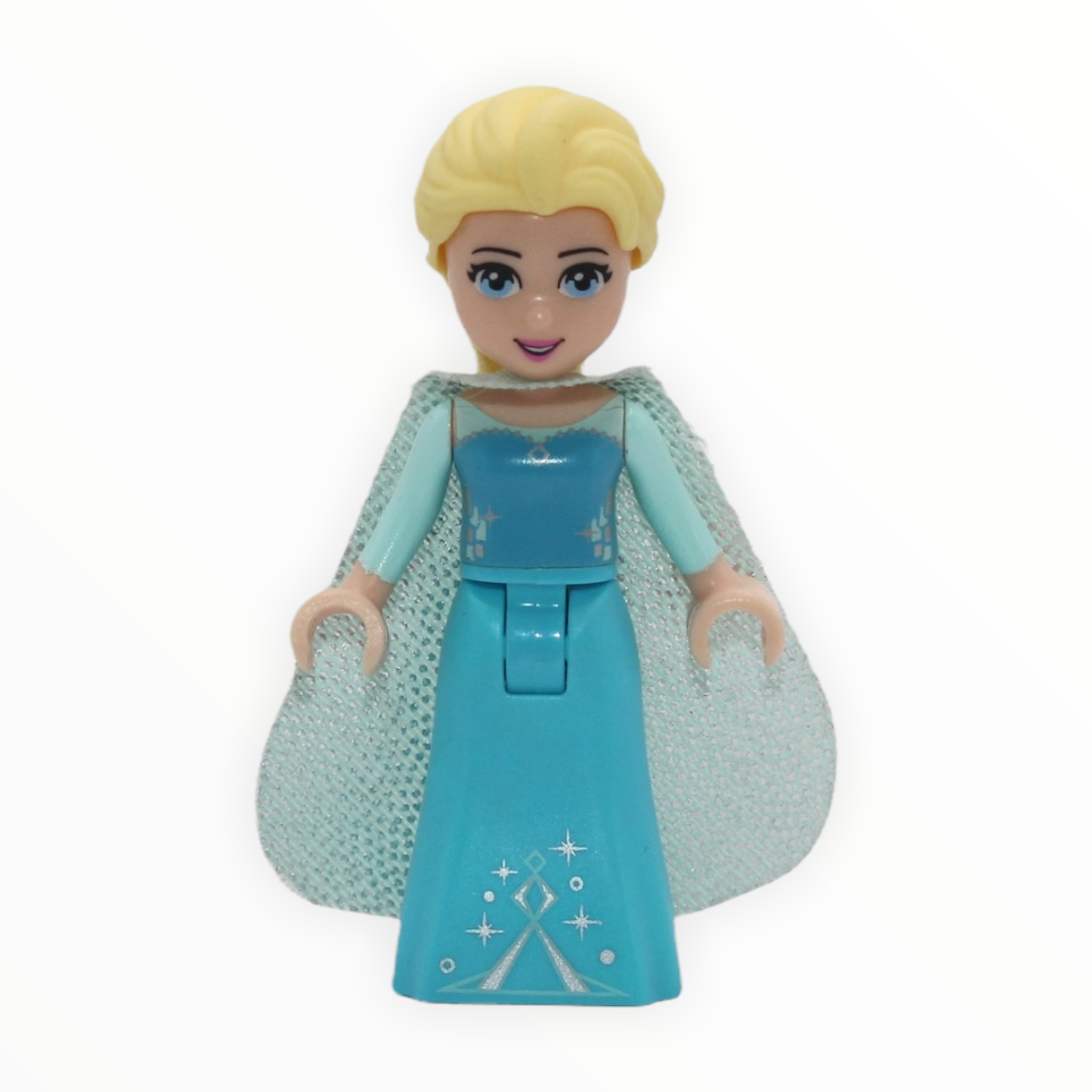 Elsa (light aqua arms, sparkly light aqua cape, 2017)