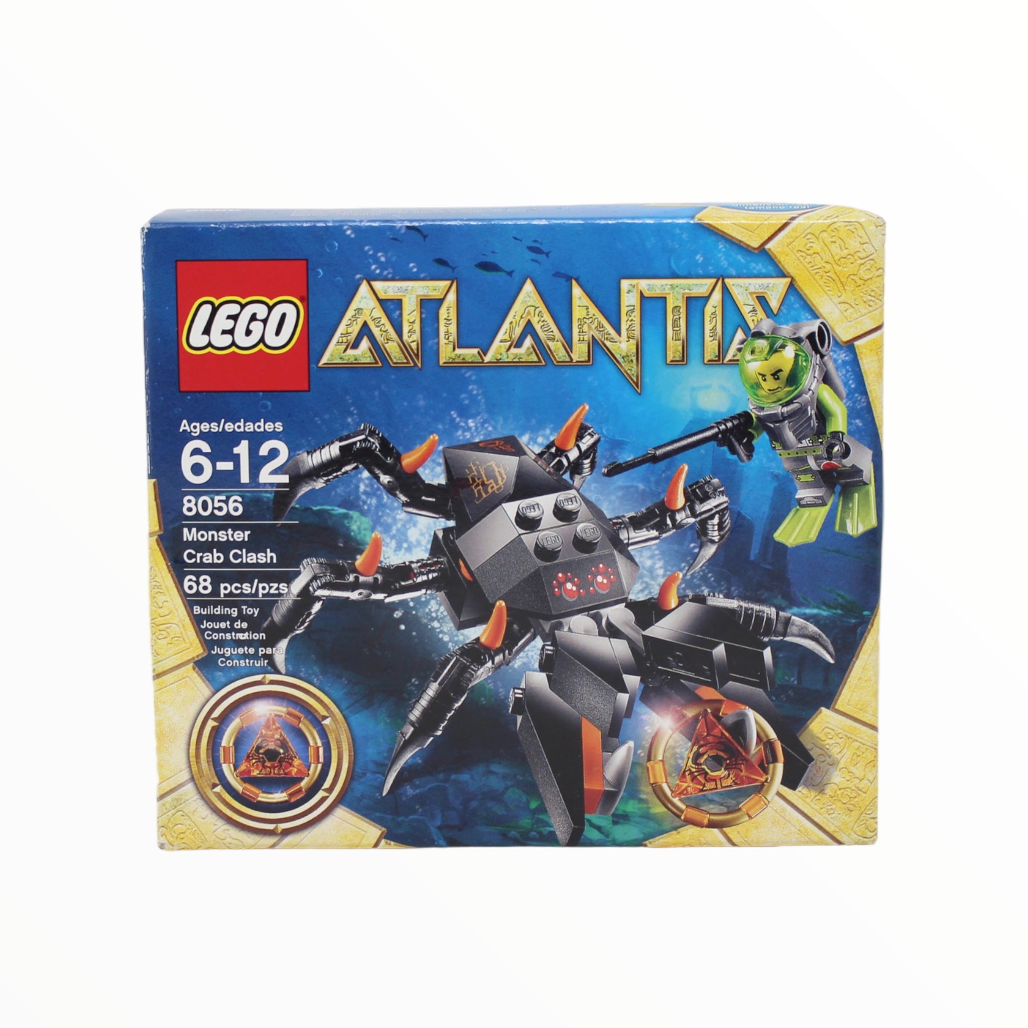 Certified Used Set 8056 Atlantis Monster Crab Clash