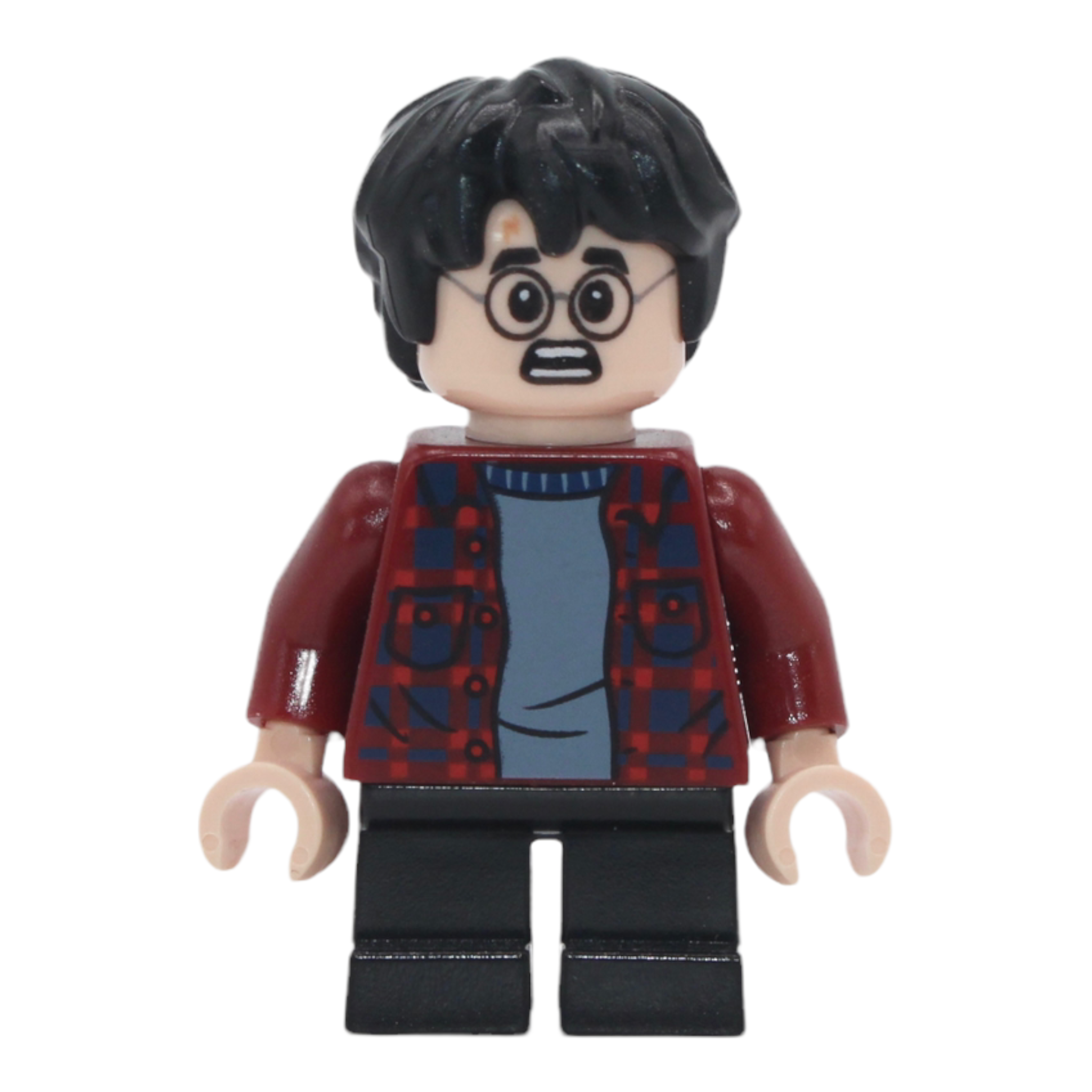 Harry Potter (dark red flannel, short legs)