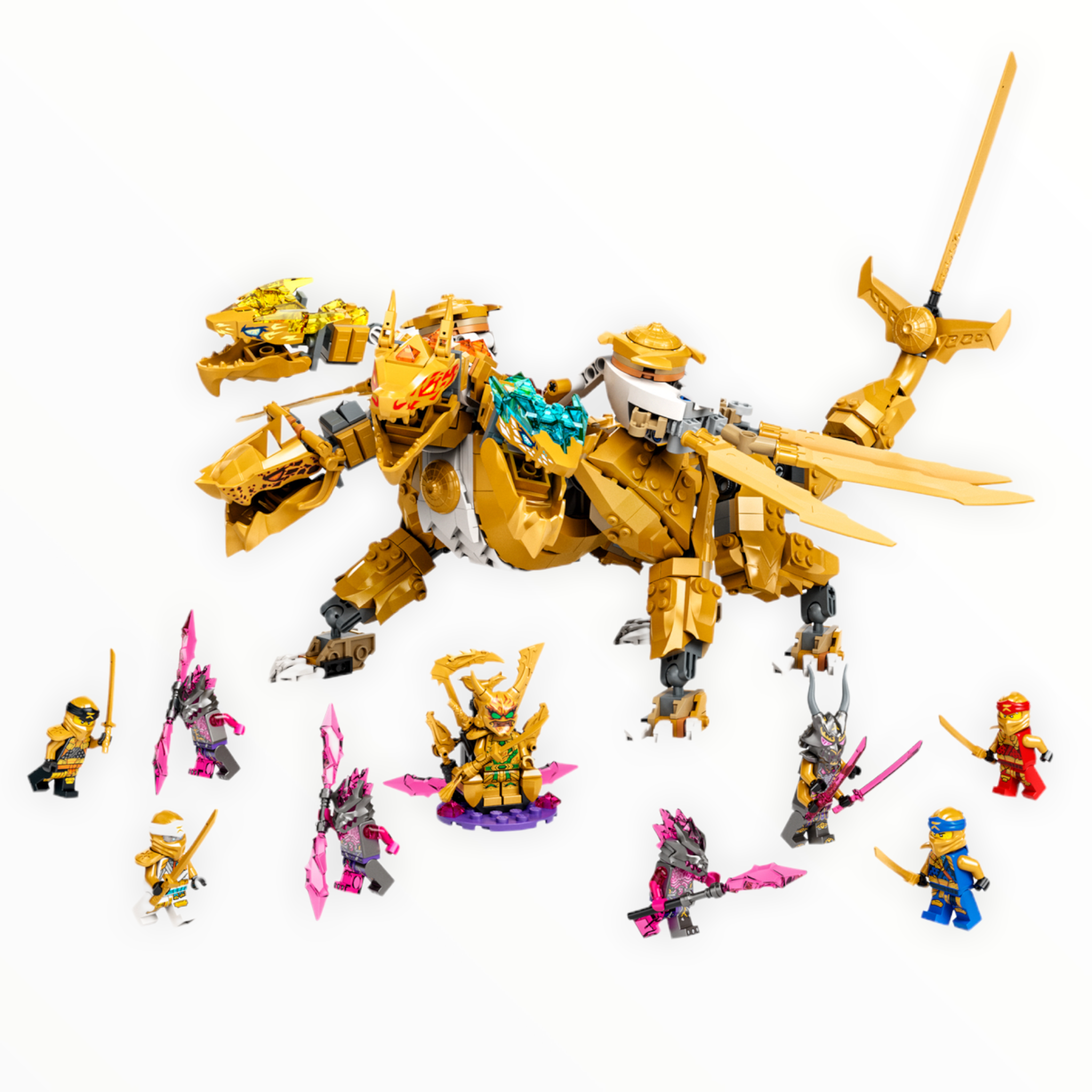 Retired Set 71774 Ninjago Lloyd’s Golden Ultra Dragon