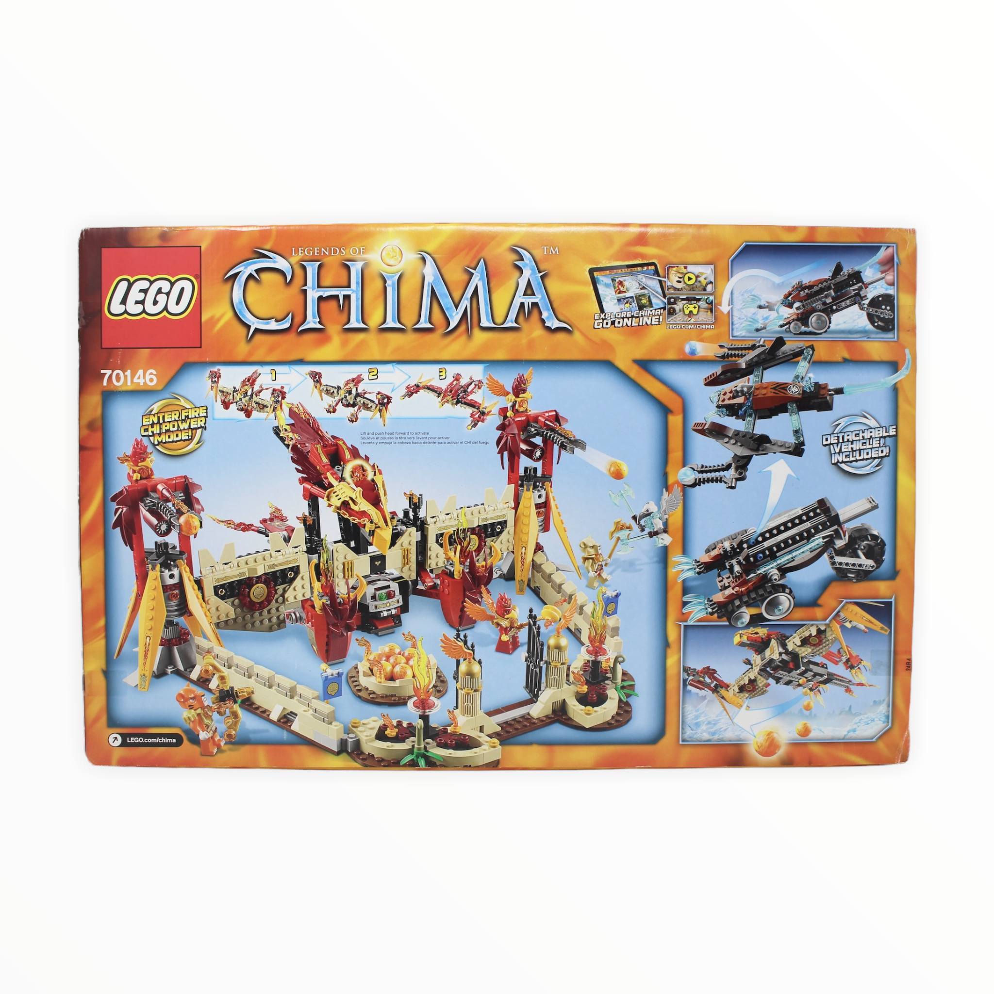 Retired Set 70146 Legends of Chima Flying Phoenix Fire Temple