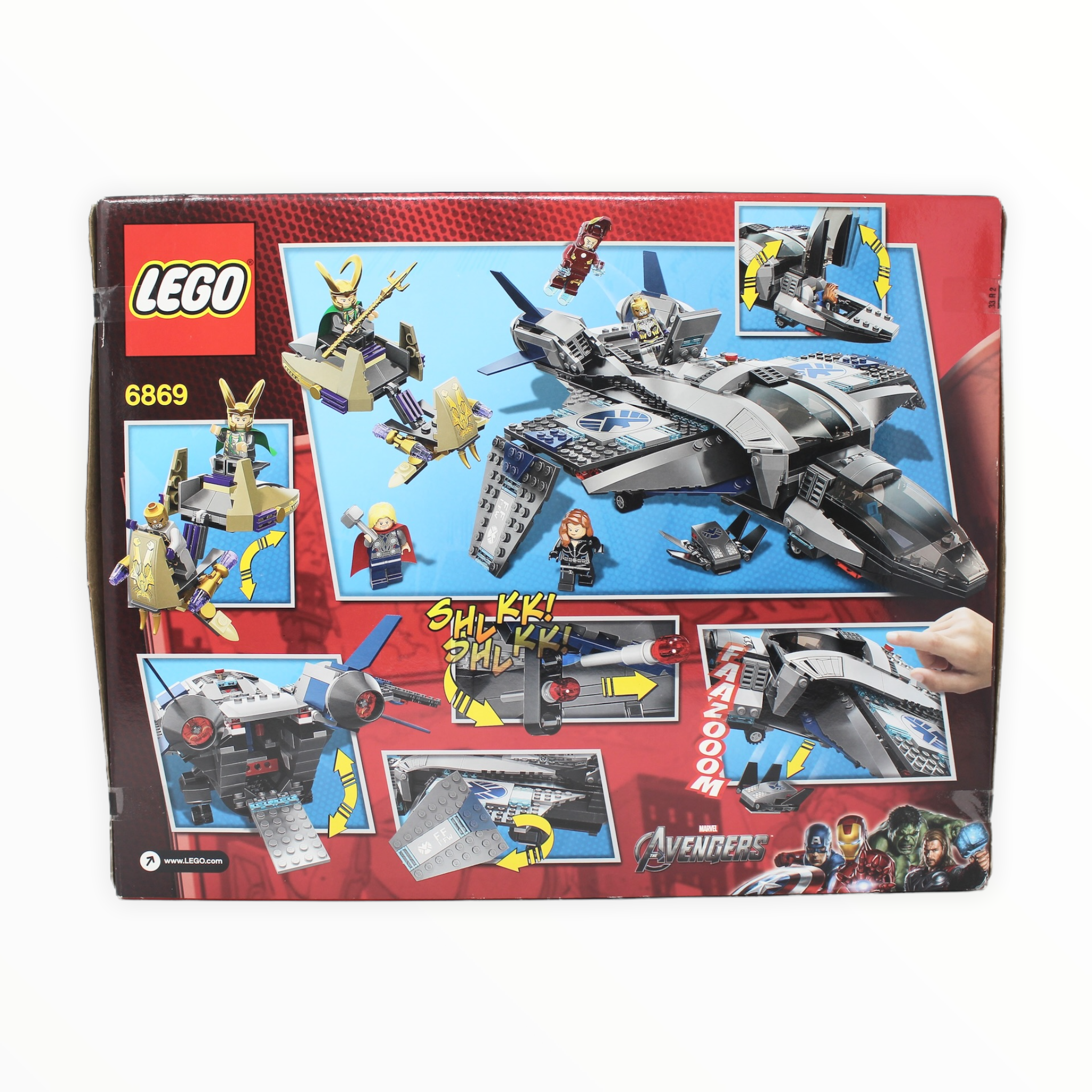 Retired Set 6869 Marvel Super Heroes Quinjet Aerial Battle