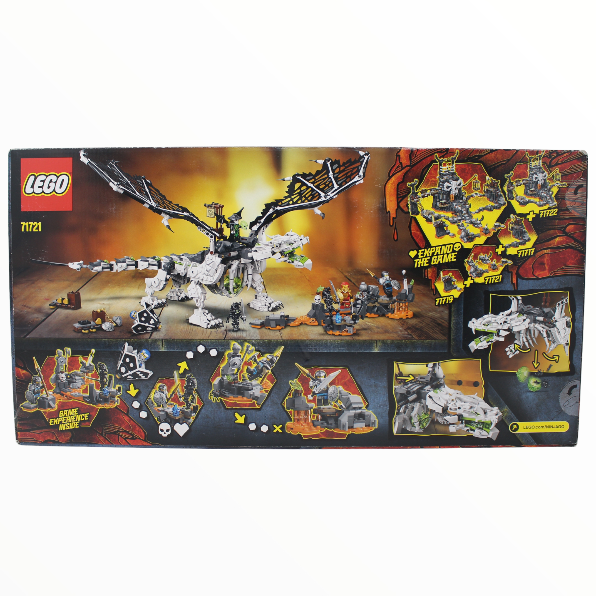 Retired Set 71721 Ninjago Skull Sorcerer's Dragon