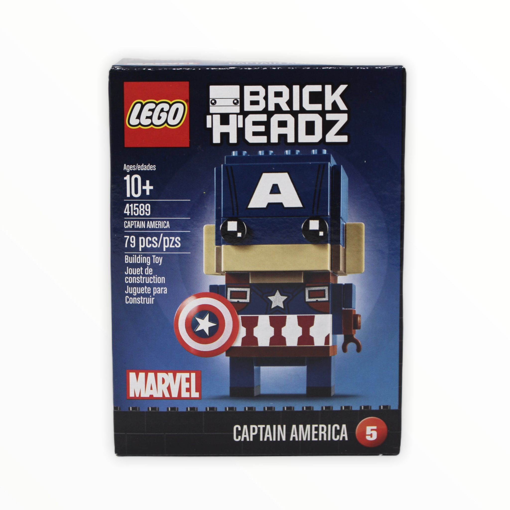 Retired Set 41589 Marvel BrickHeadz Captain America
