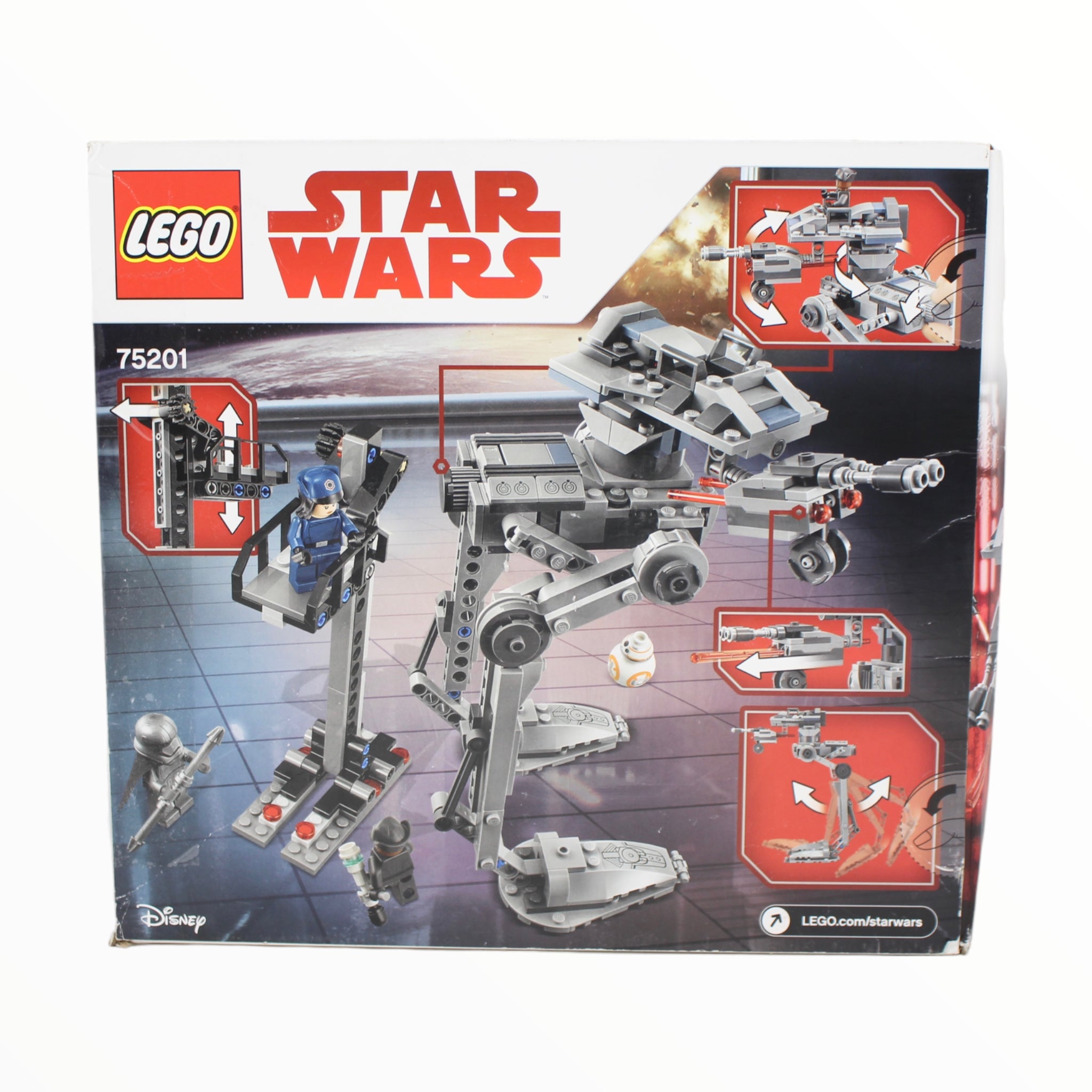 Certified Used Set 75201 Star Wars First Order AT-ST (open box, sealed bags)