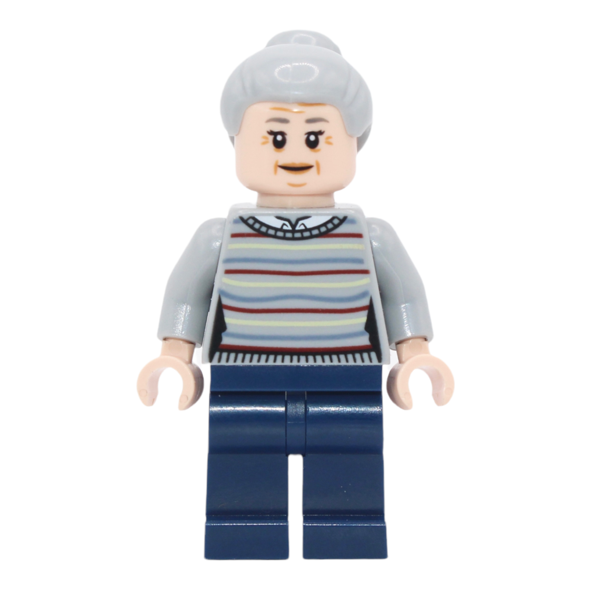 Aunt May (light bluish gray sweater)