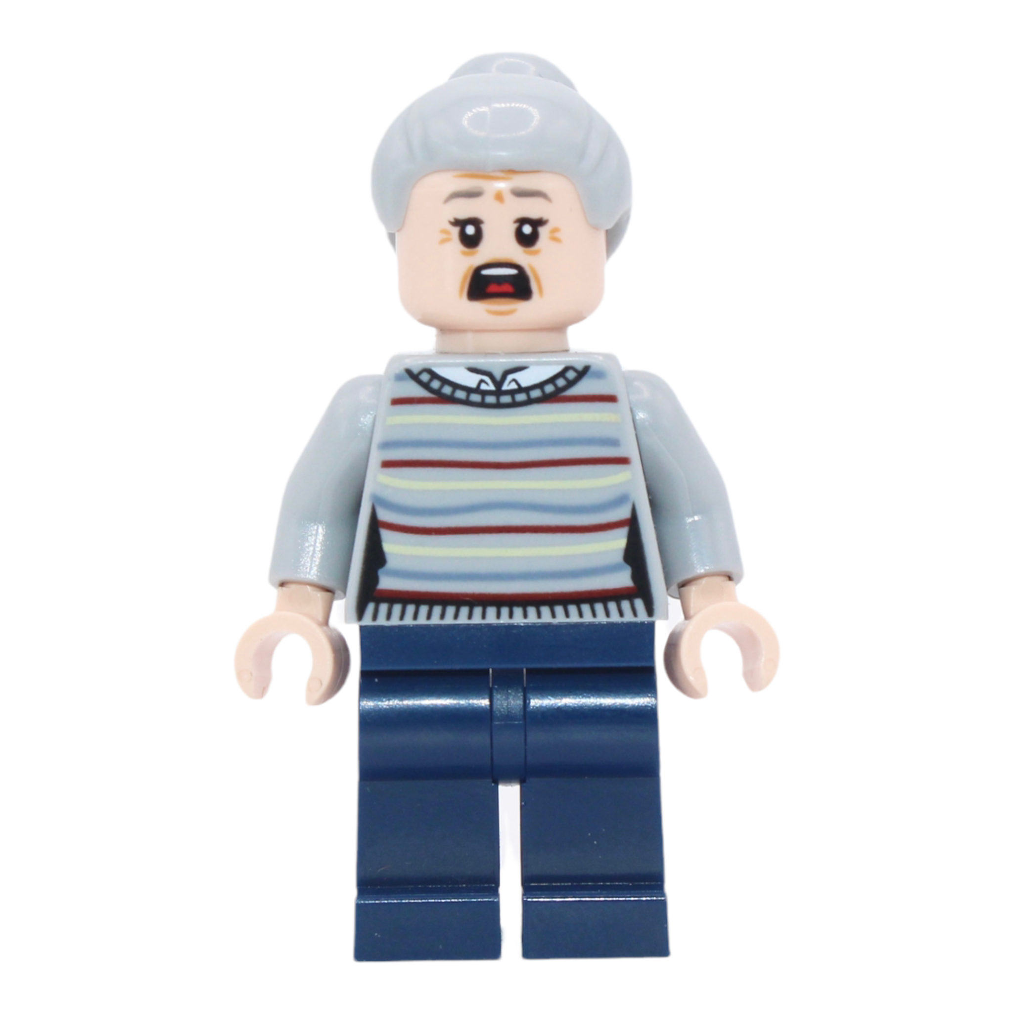 Aunt May (light bluish gray sweater)