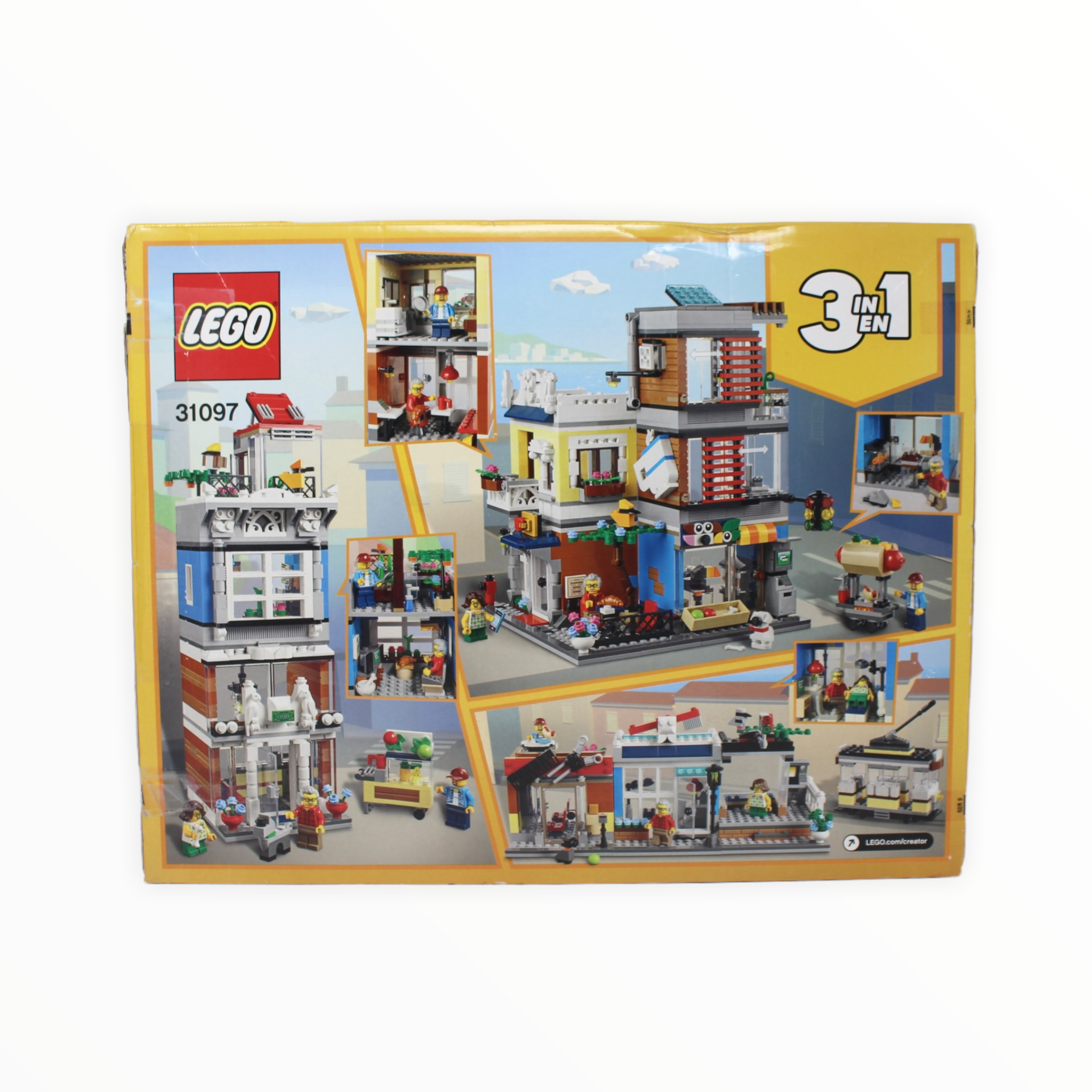 Certified Used Set 31097 Creator Townhouse Pet Shop & Café (open box, sealed bags)