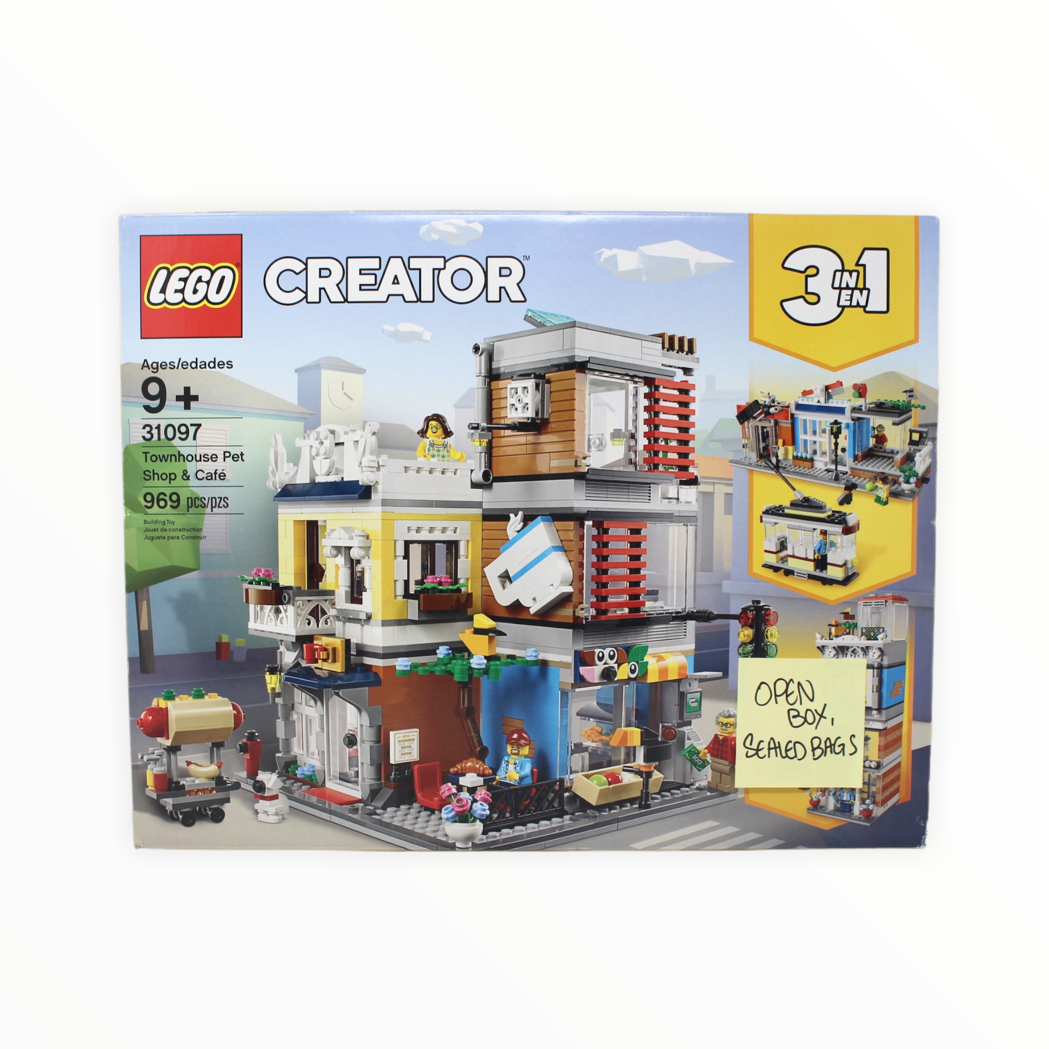 Certified Used Set 31097 Creator Townhouse Pet Shop & Café (open box, sealed bags)