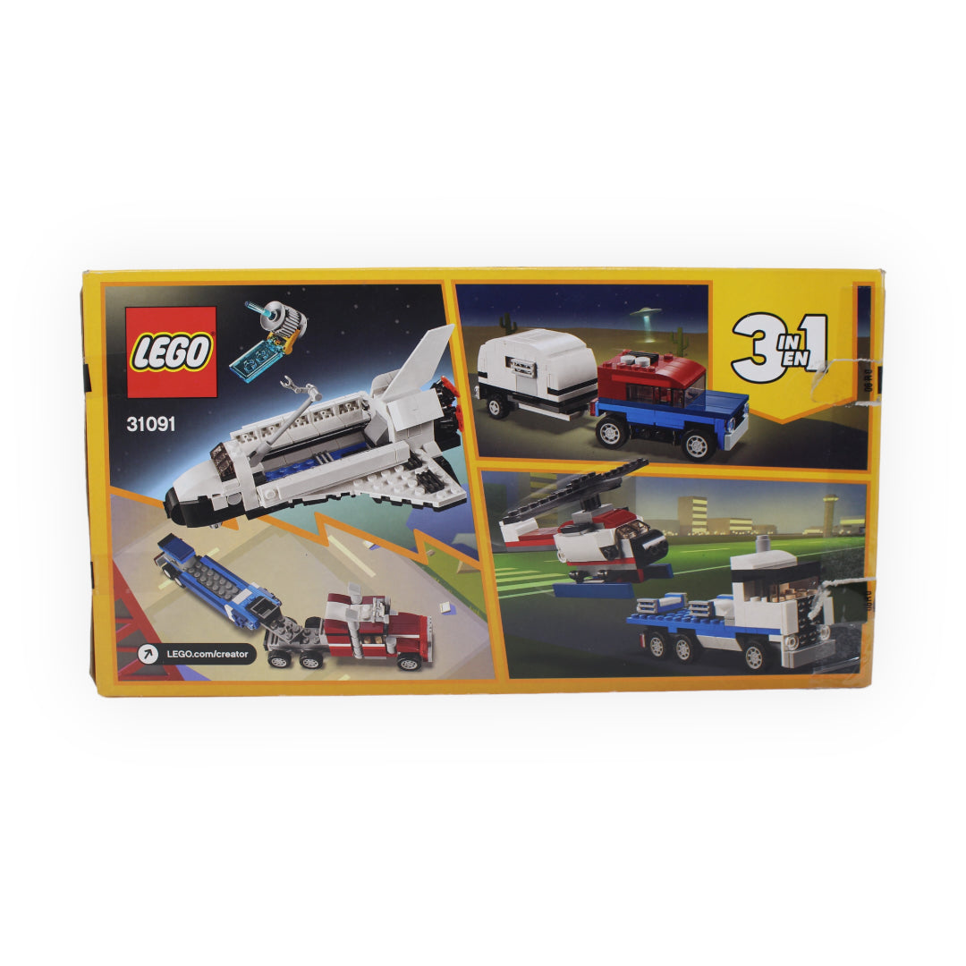 Certified Used Set 31091 Creator Shuttle Transporter (open box, sealed bags)