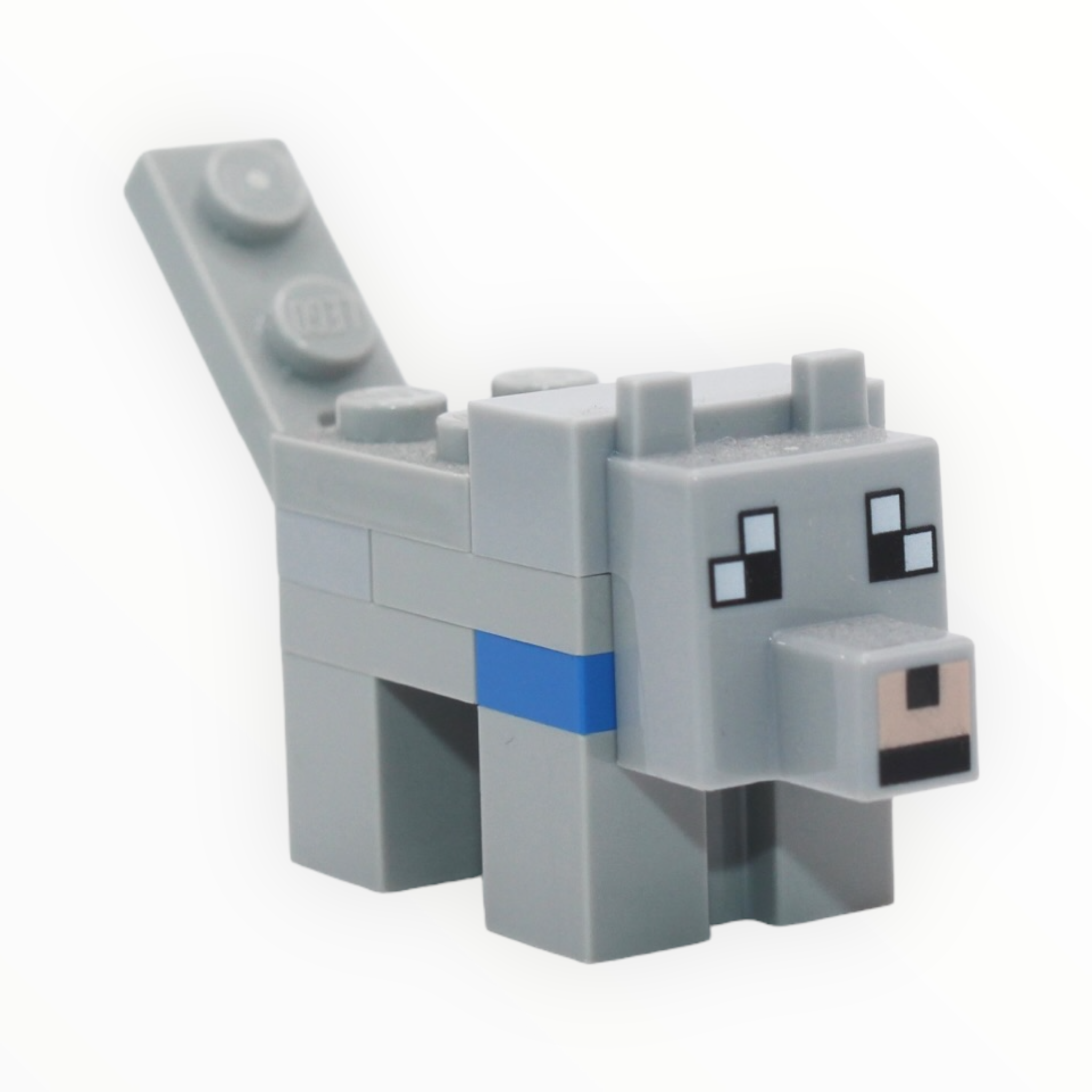 Minecraft Wolf (blue collar)