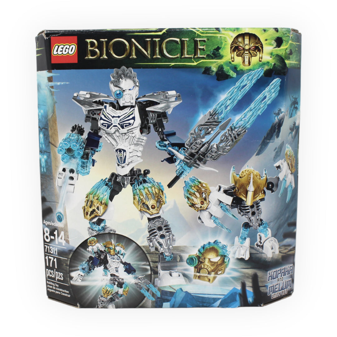 Certified Used Set 71311 Bionicle Kopaka and Melum Unity Set