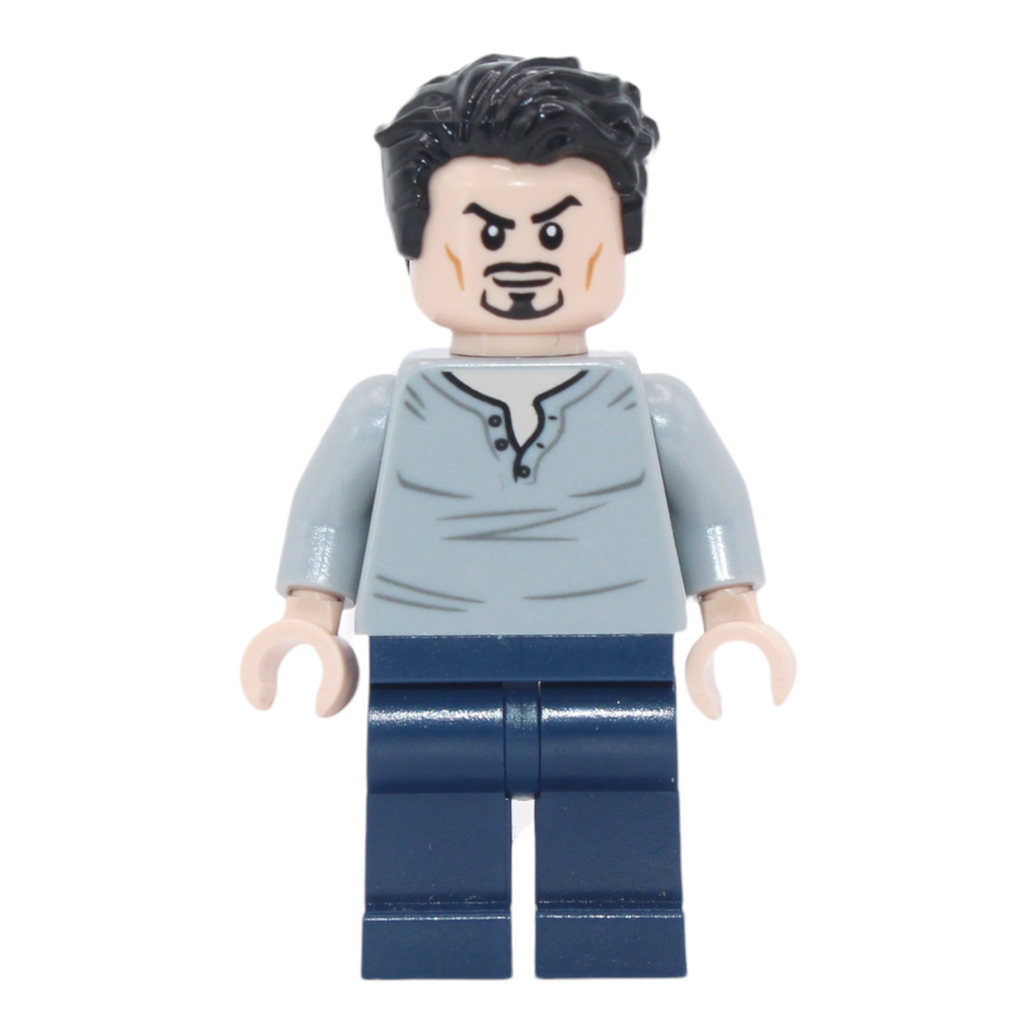 Lego tony stark head sale