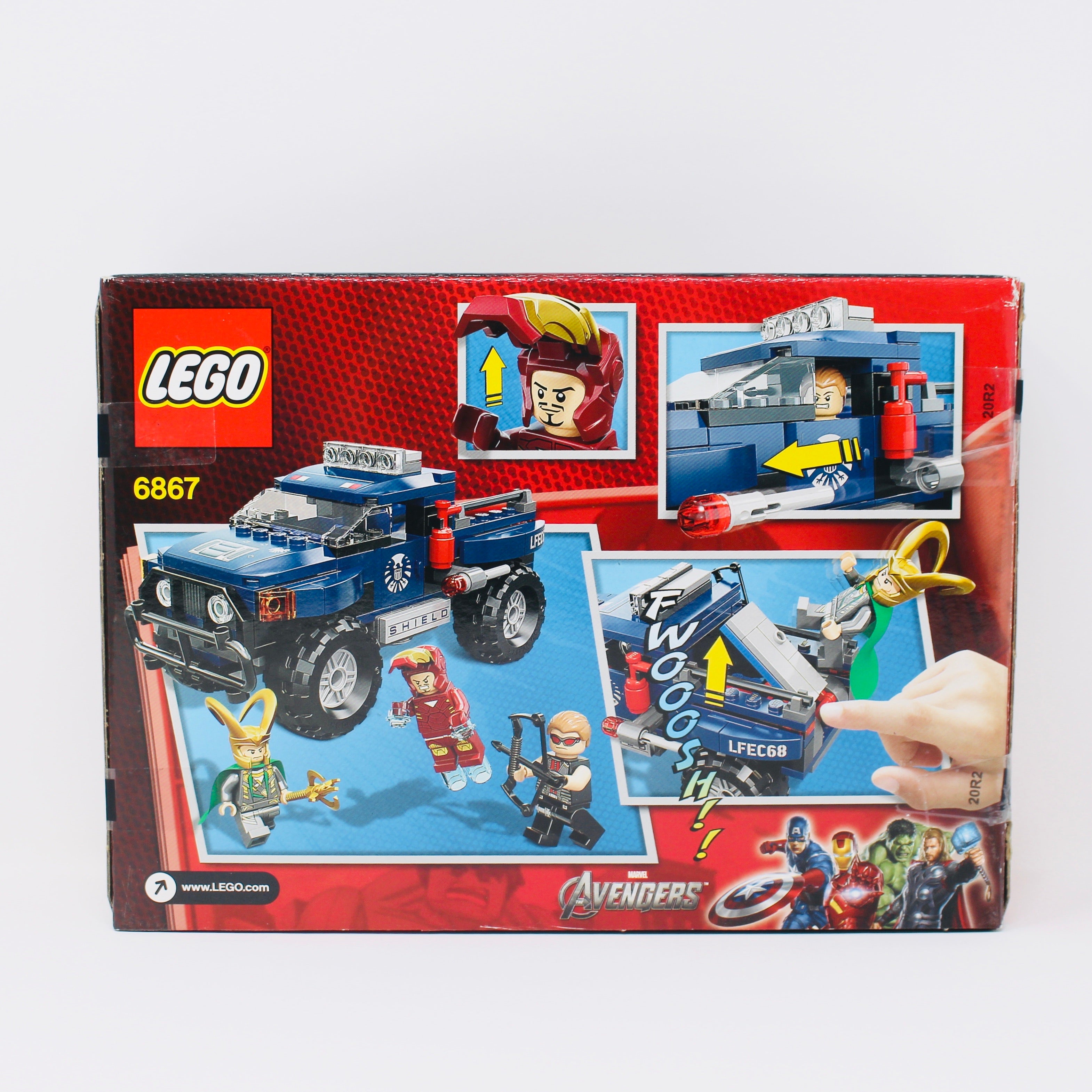 Certified Used Set 6867 Marvel Super Heroes Lokis Cosmic Cube Escape