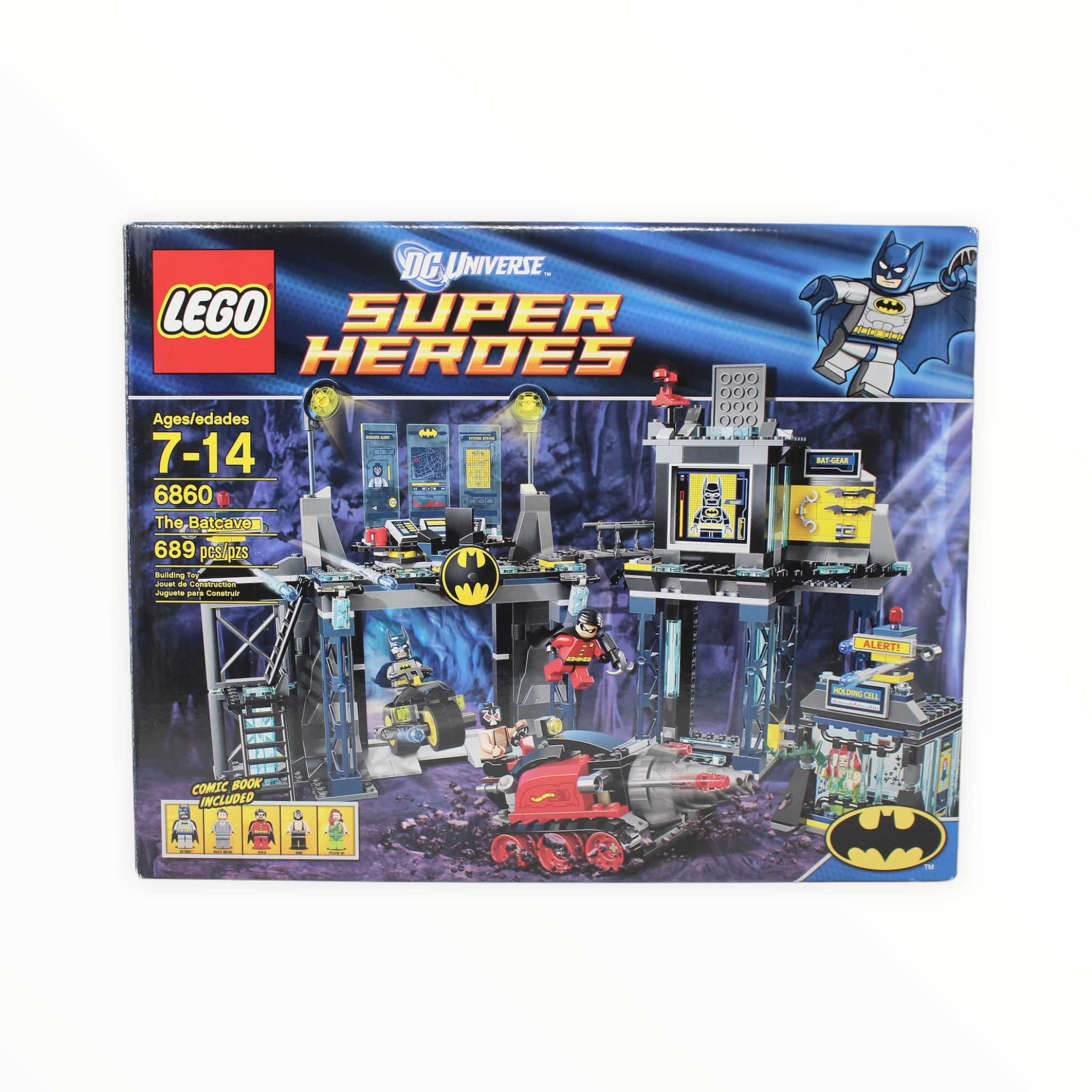 Certified Used Set 6860 DC Super Heroes The Batcave
