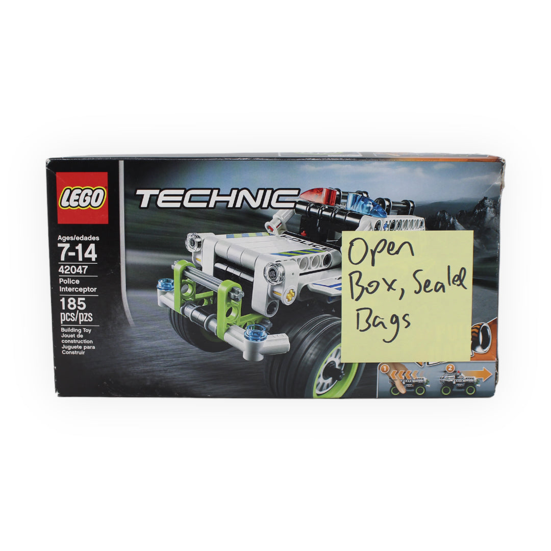 Certified Used Set 42047 Technic Police Interceptor (open box, sealed bags)
