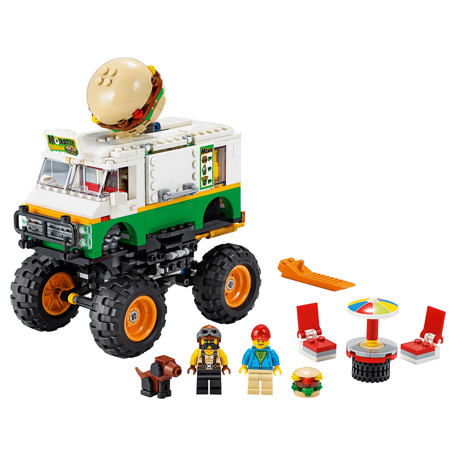 Retired Set 31104 Creator Monster Burger Truck
