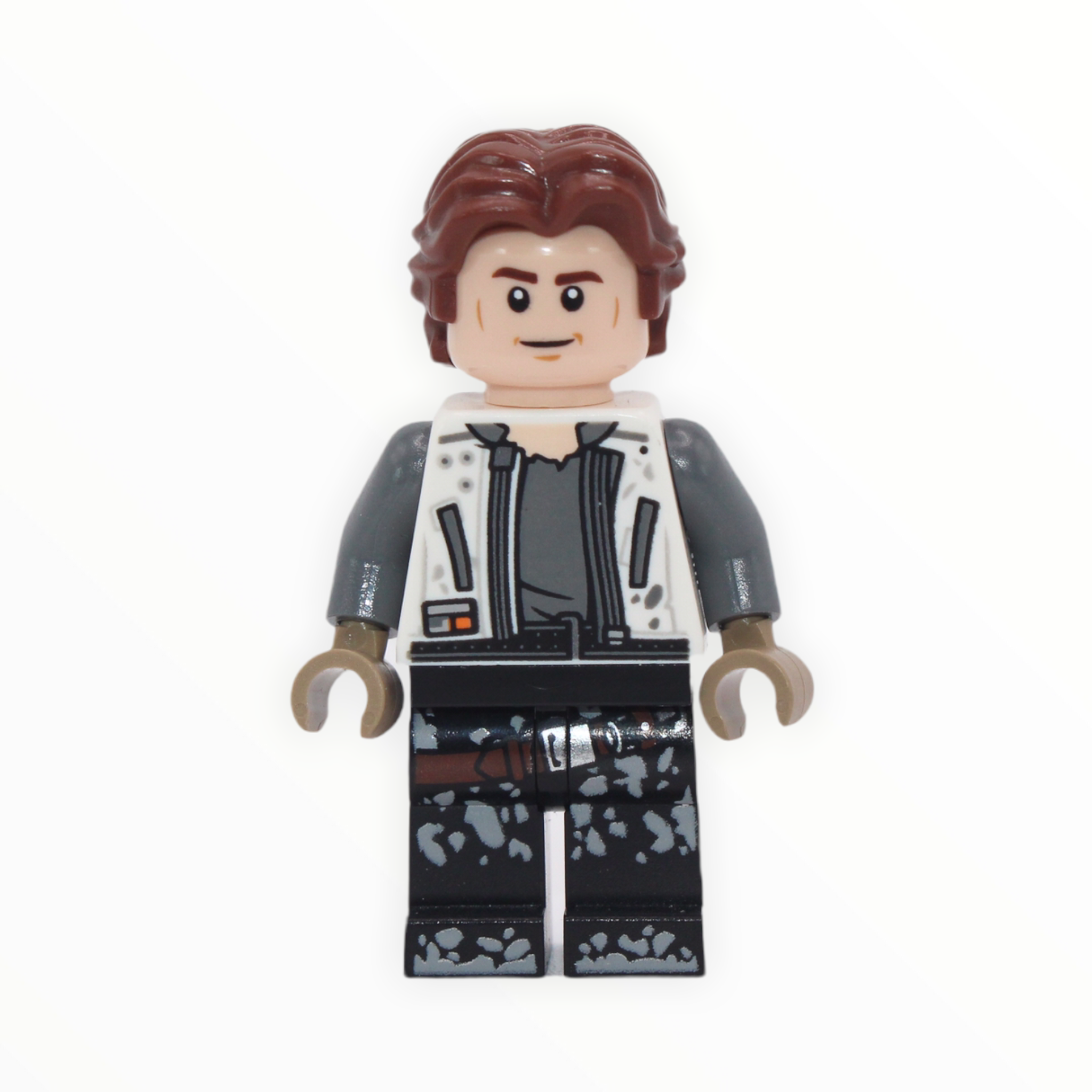 Han Solo (young, white jacket, black legs with dirt stains)