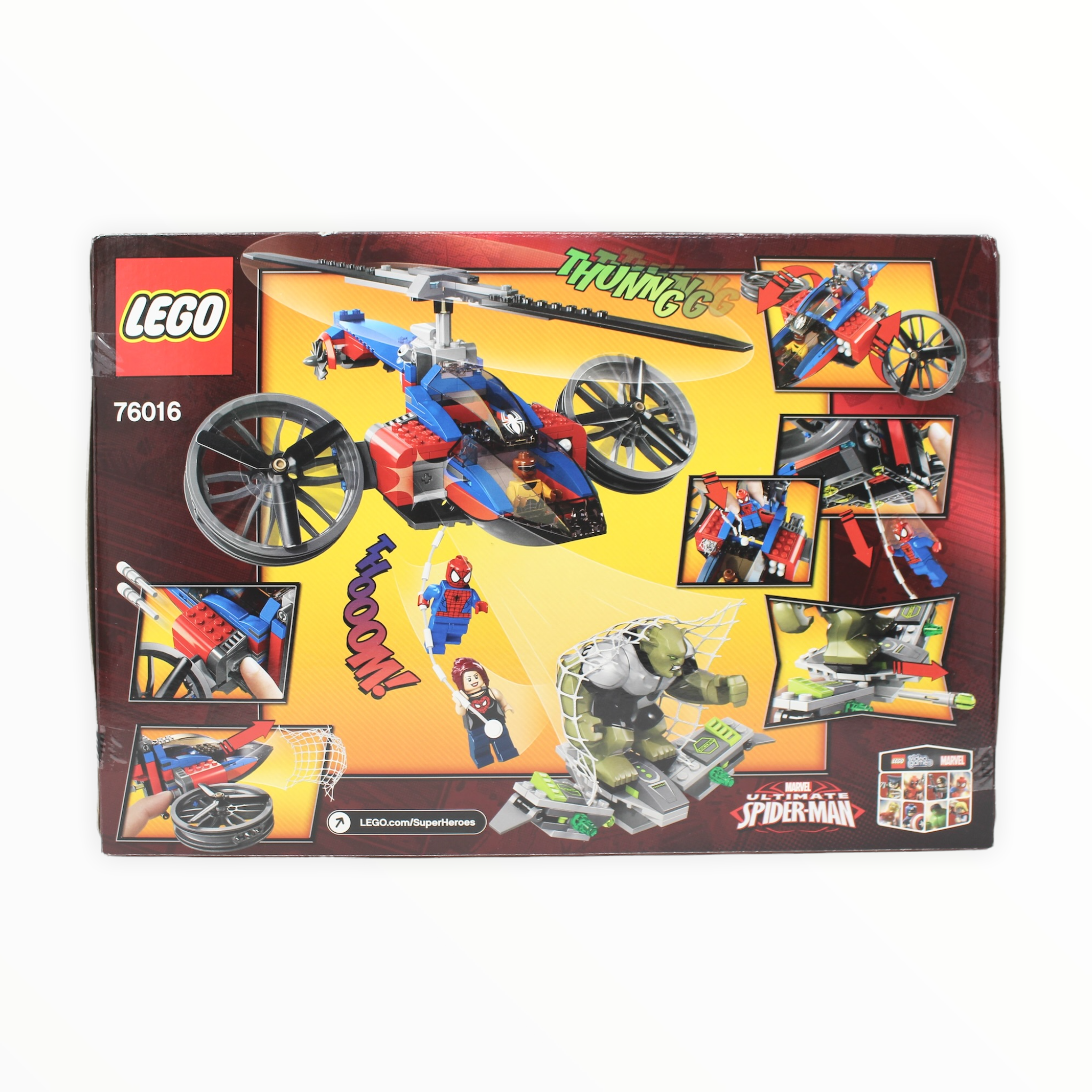 Retired Set 76016 Marvel Super Heroes Spider-Helicopter Rescue