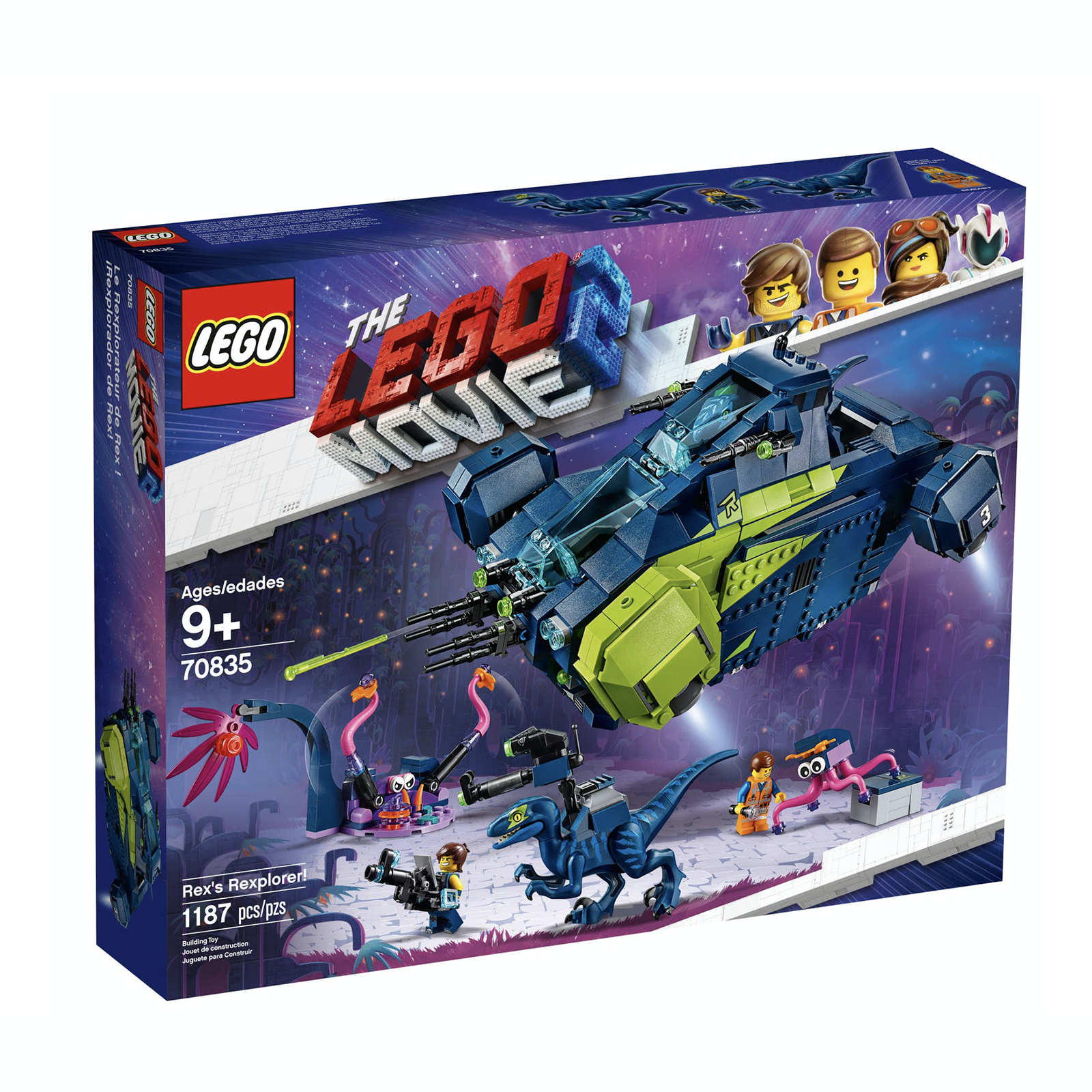 Retired Set 70835 LEGO Movie 2 Rex's Rexplorer!