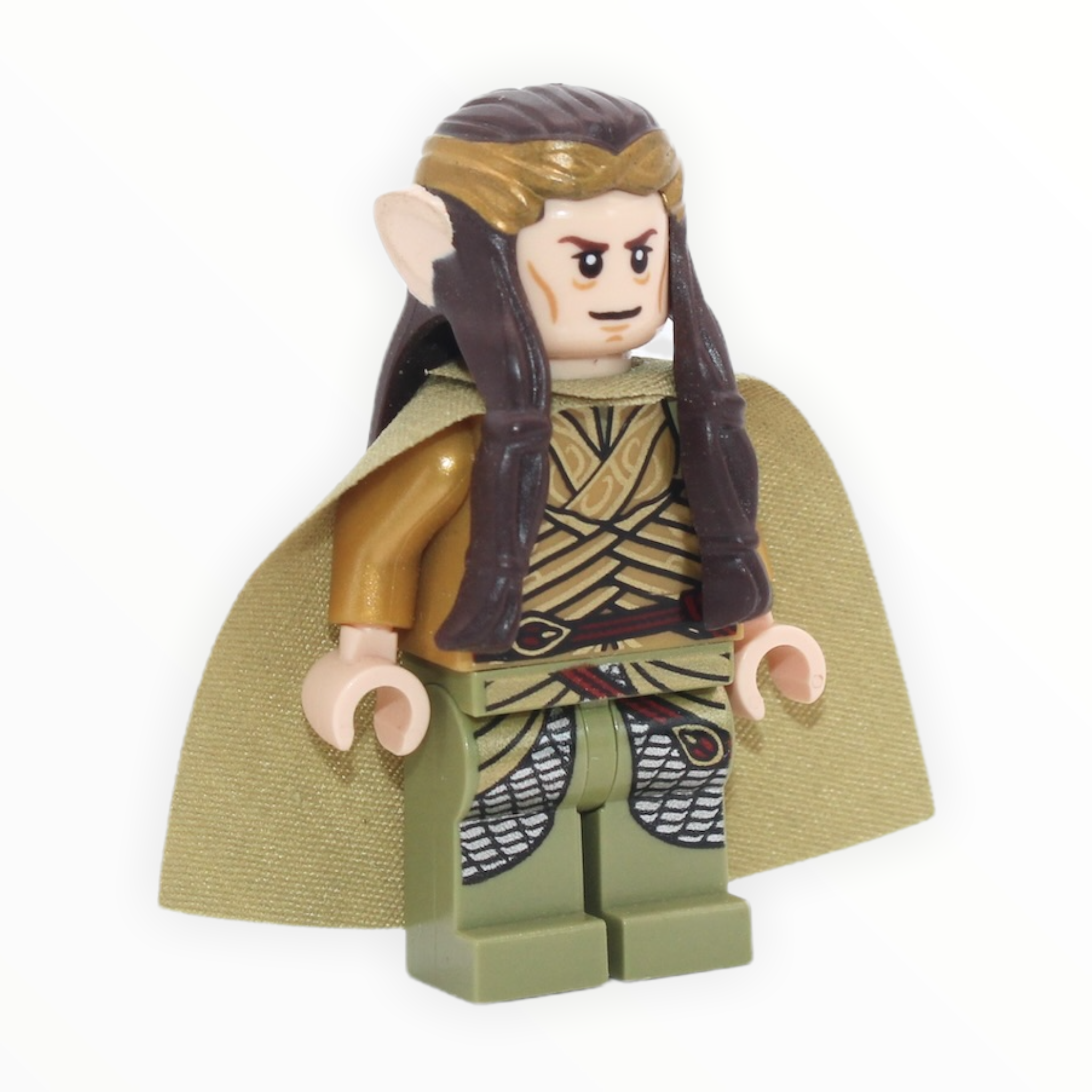 Elrond (gold crown, gold and olive green clothing, olive green cape, 2014)
