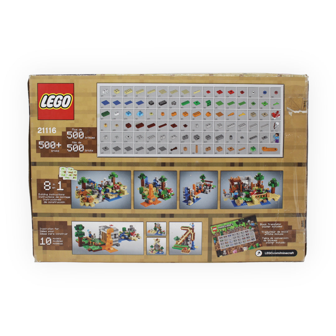 Certified Used Set 21116 Minecraft Crafting Box