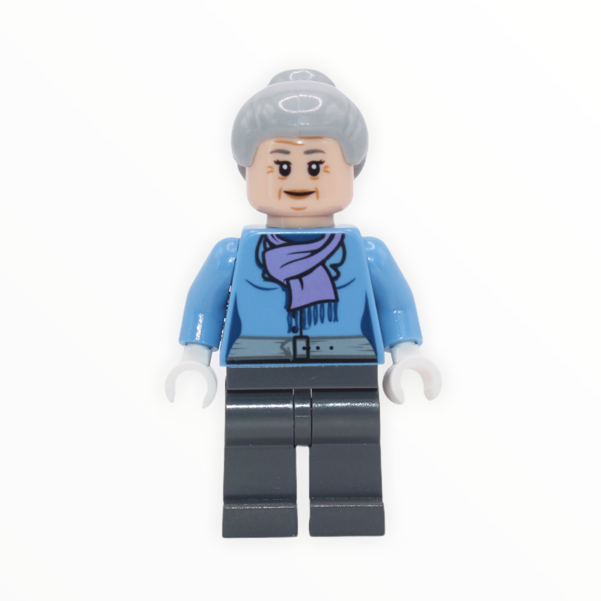 Aunt May (lavender scarf)