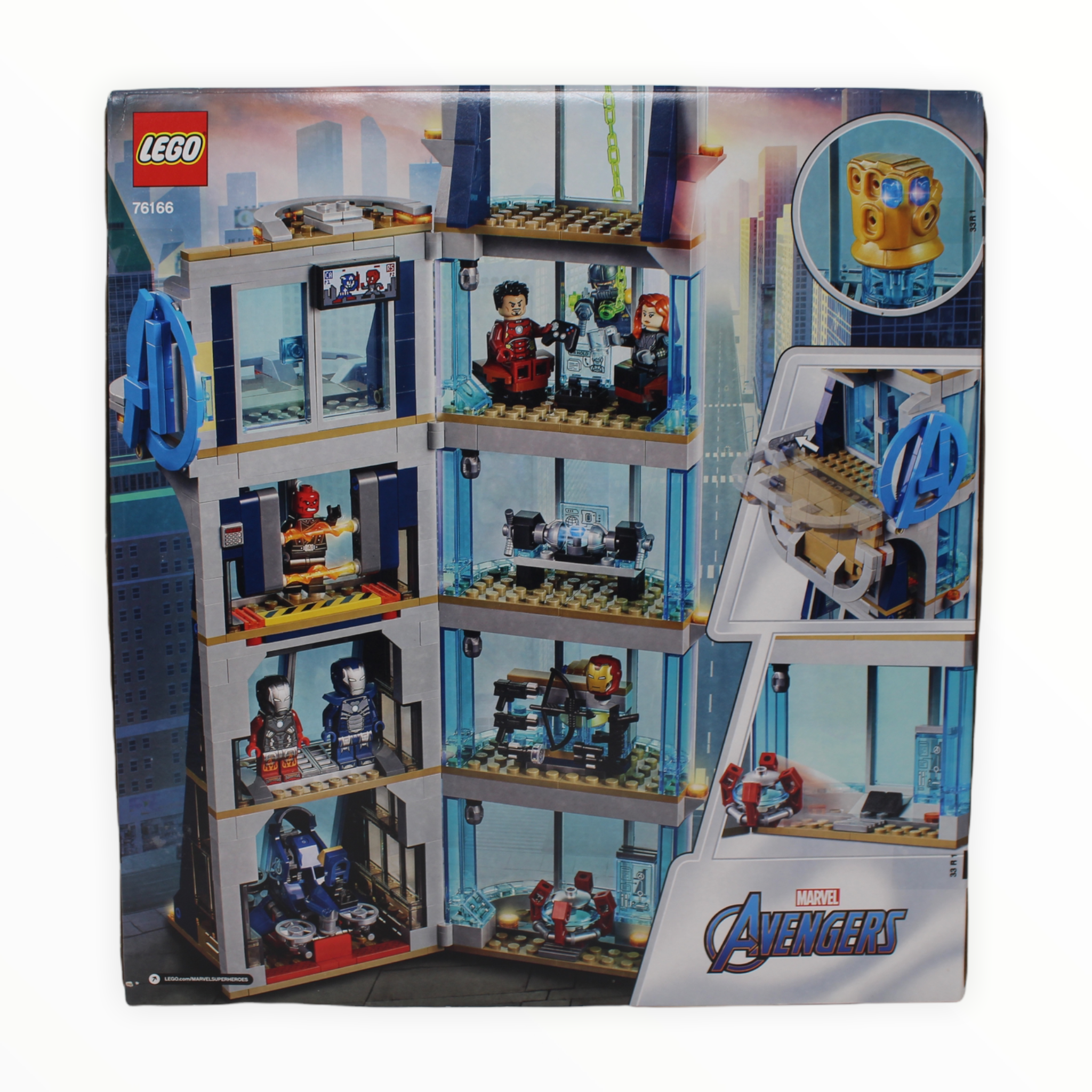 Avengers tower hotsell battle lego