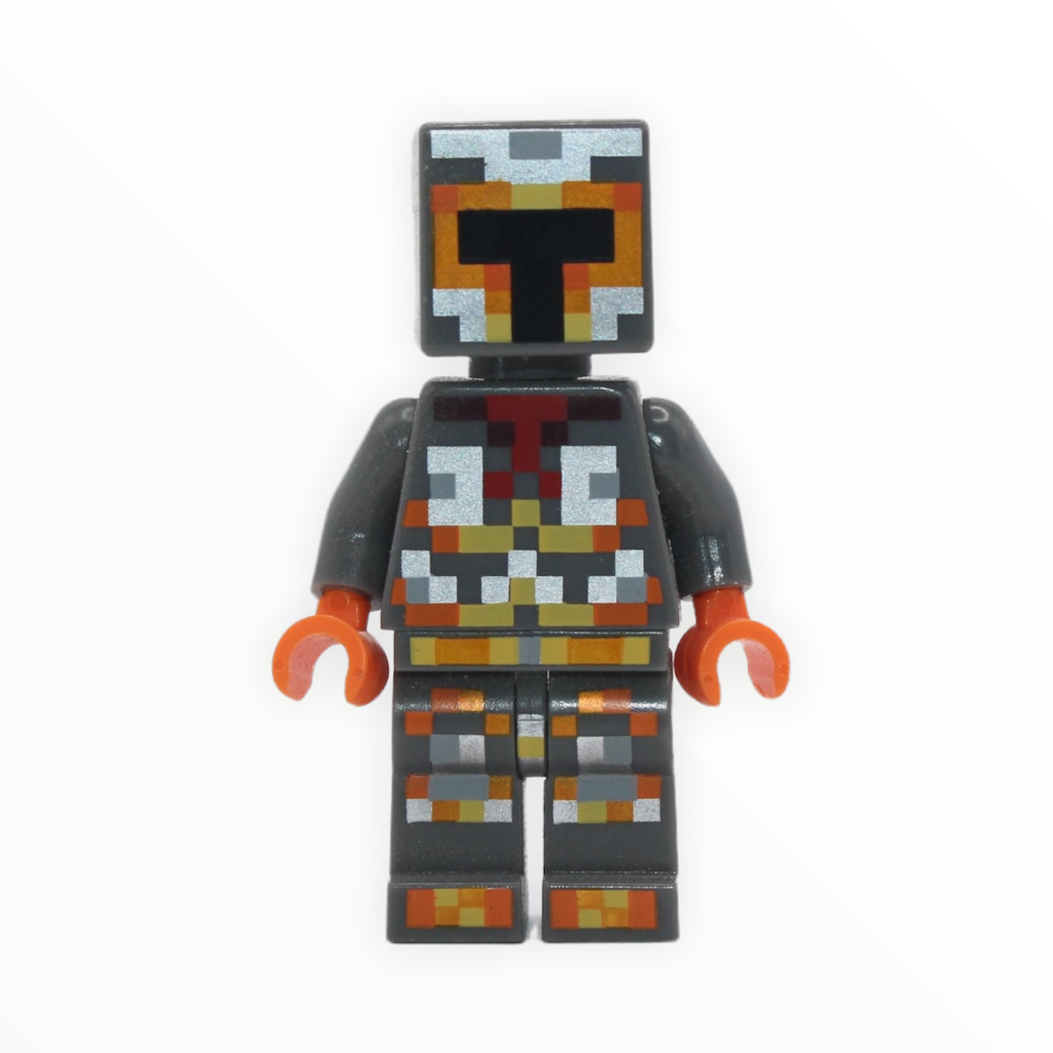 Minecraft Skin 1 (orange and silver/grey armor)