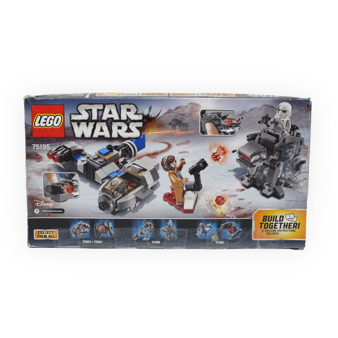 Certified Used Set 75195 Star Wars Ski Speeder vs. First Order Walker Microfighters