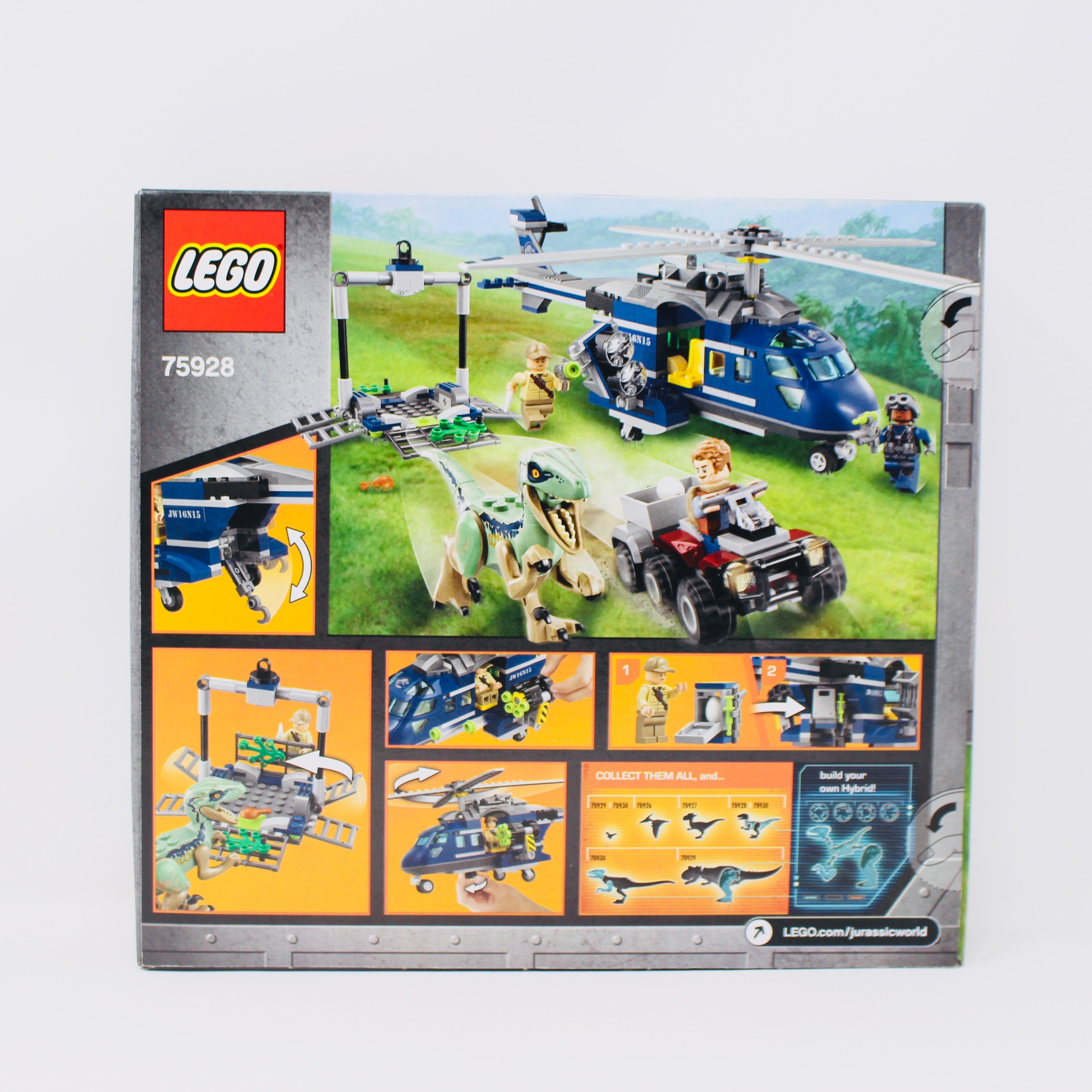 Retired Set 75928 Jurassic World Blues Helicopter Pursuit