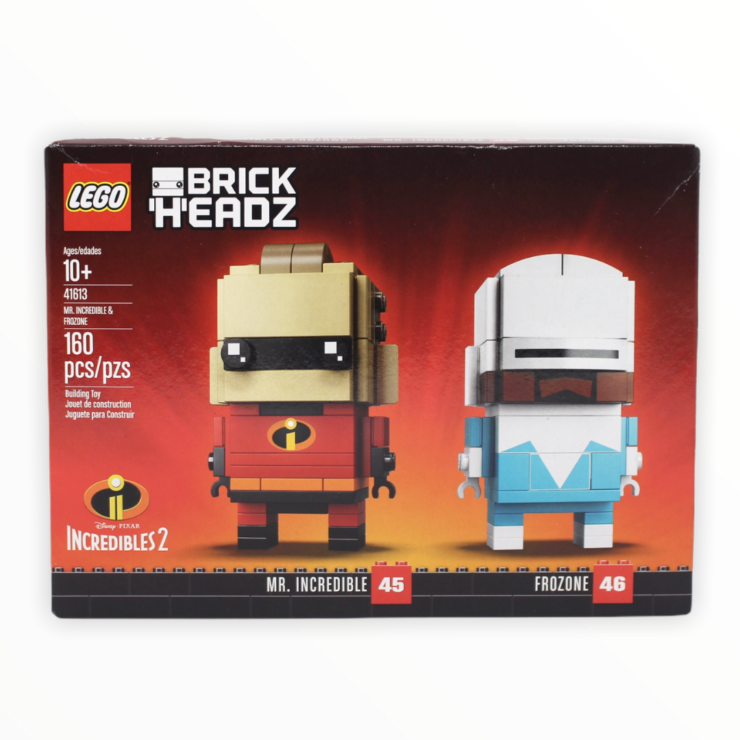 Retired Set 41613 Disney BrickHeadz Mr. Incredible and Frozone