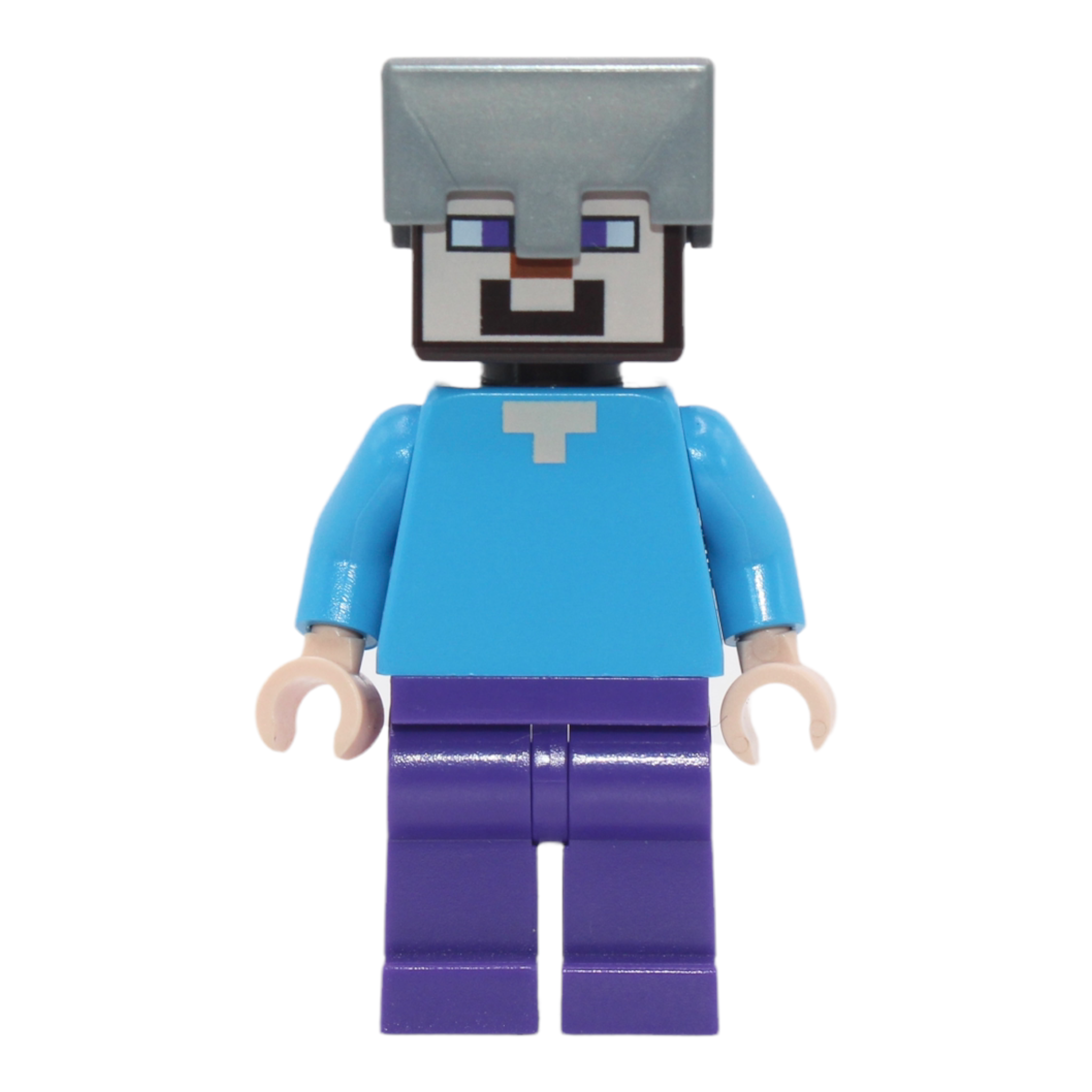 Minecraft Steve (flat silver helmet)