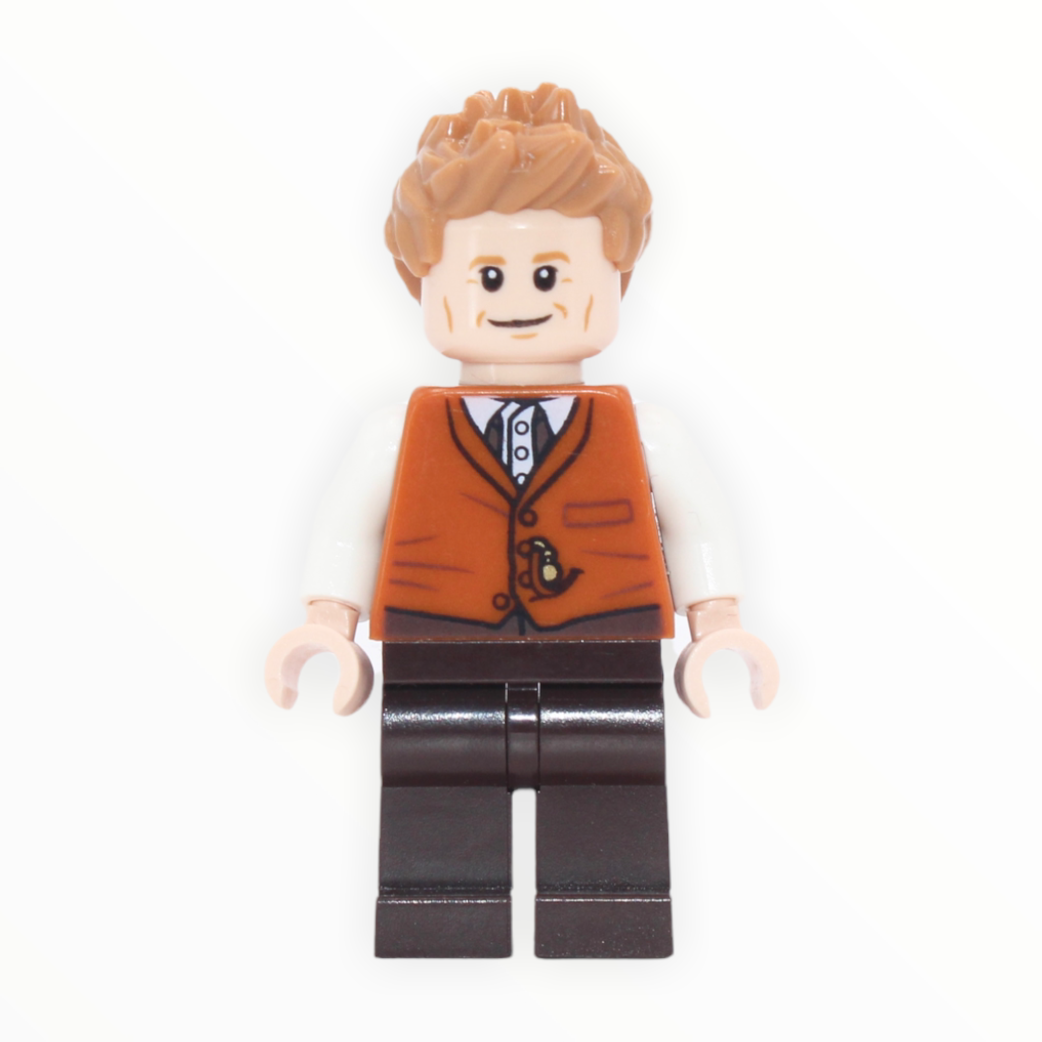 Newt Scamander (dark orange vest)