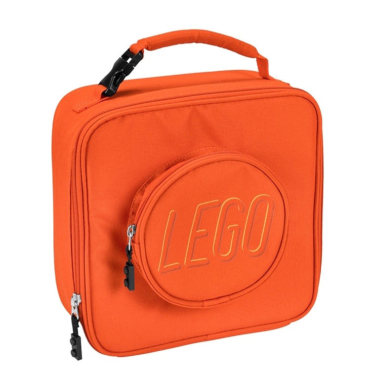Orange LEGO Brick Lunch Box