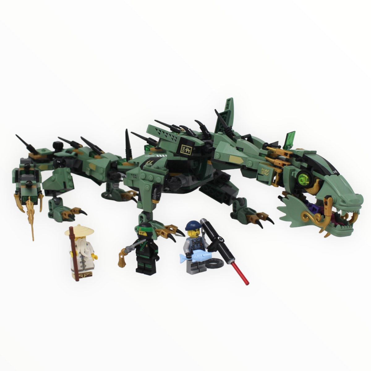 Green shop mech dragon
