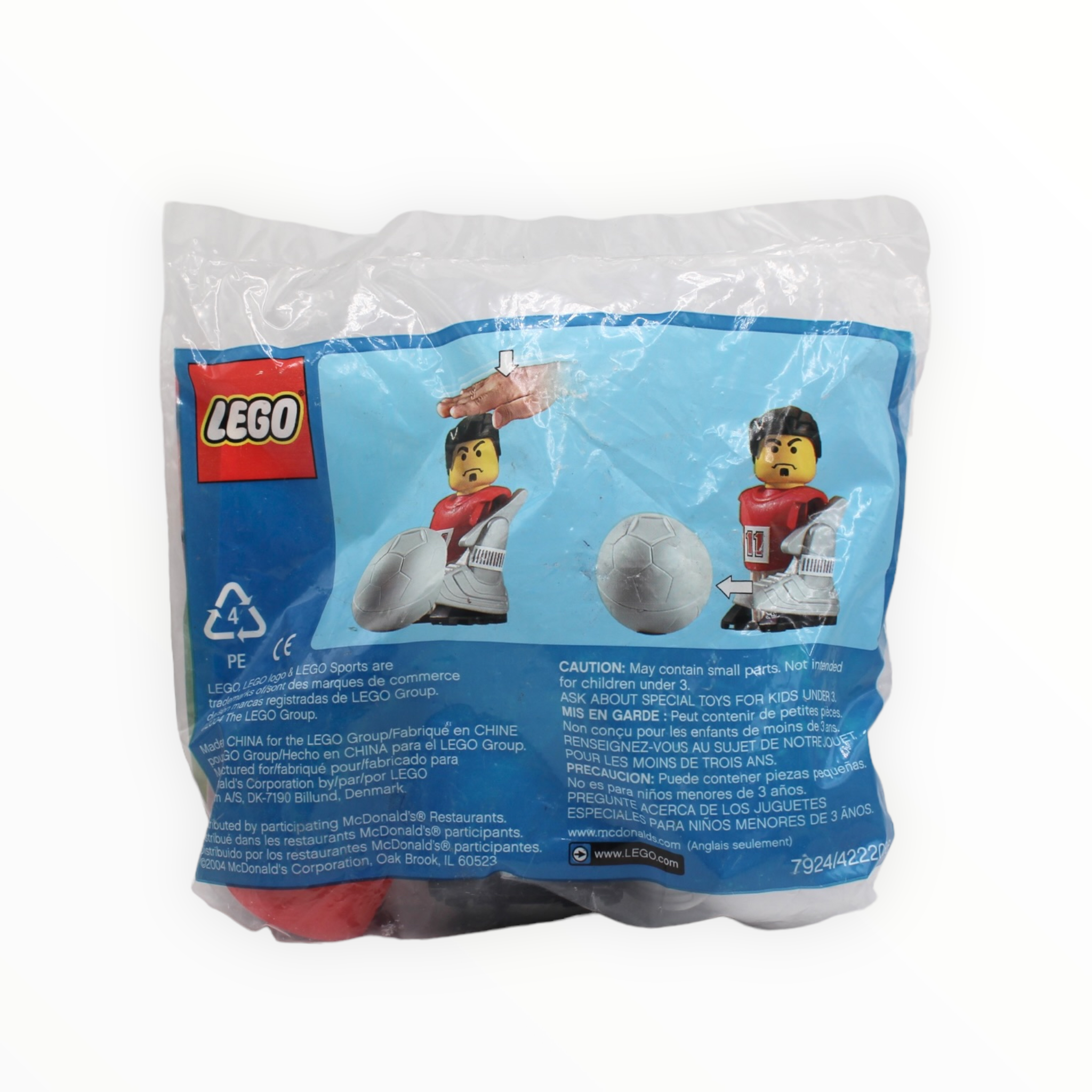 Polybag 7924 LEGO McDonald's Sports Set Number 2 - Red Soccer Player #11