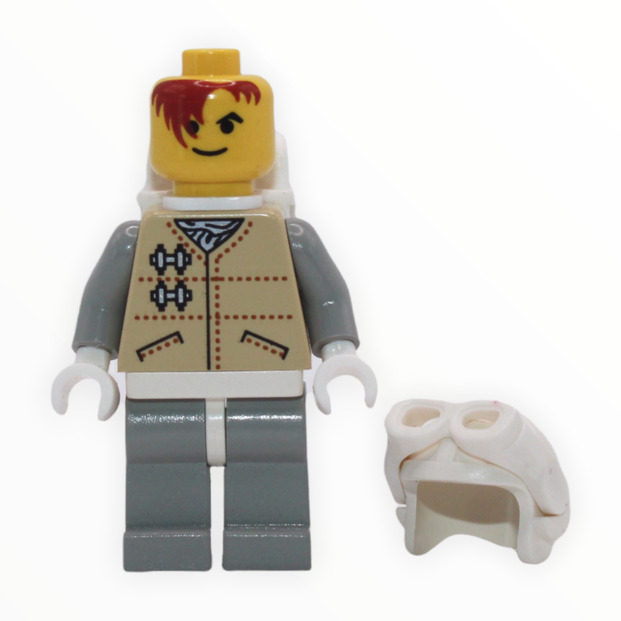 Hoth Rebel (yellow head with red hair, white goggles and backpack, light bluish gray arms and legs, 2004)