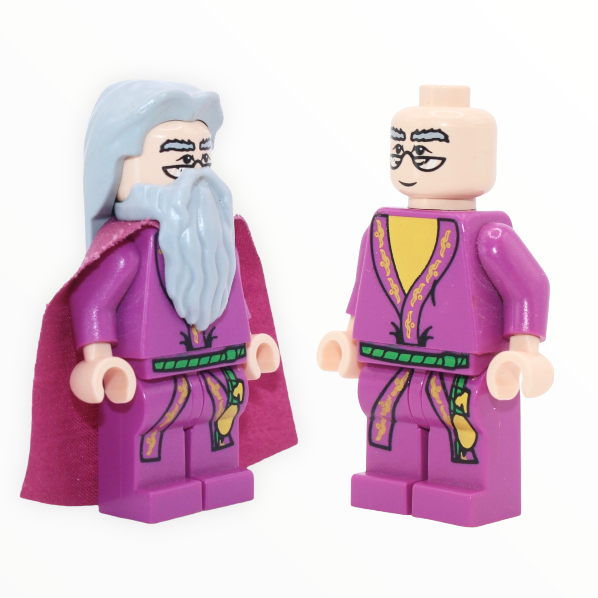 Professor Albus Dumbledore (light purple robes and cape, light nougat skin, 2004)