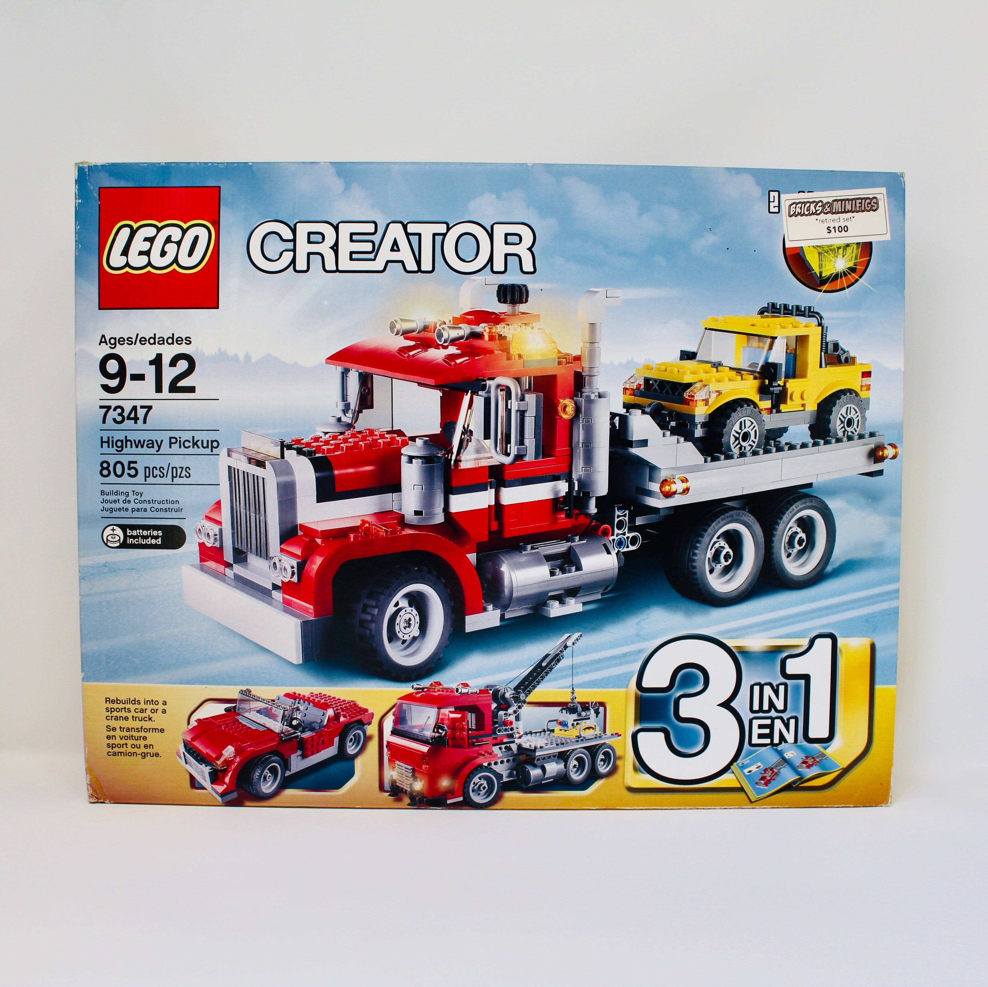Retired Set 7347 Creator Highway Pickup