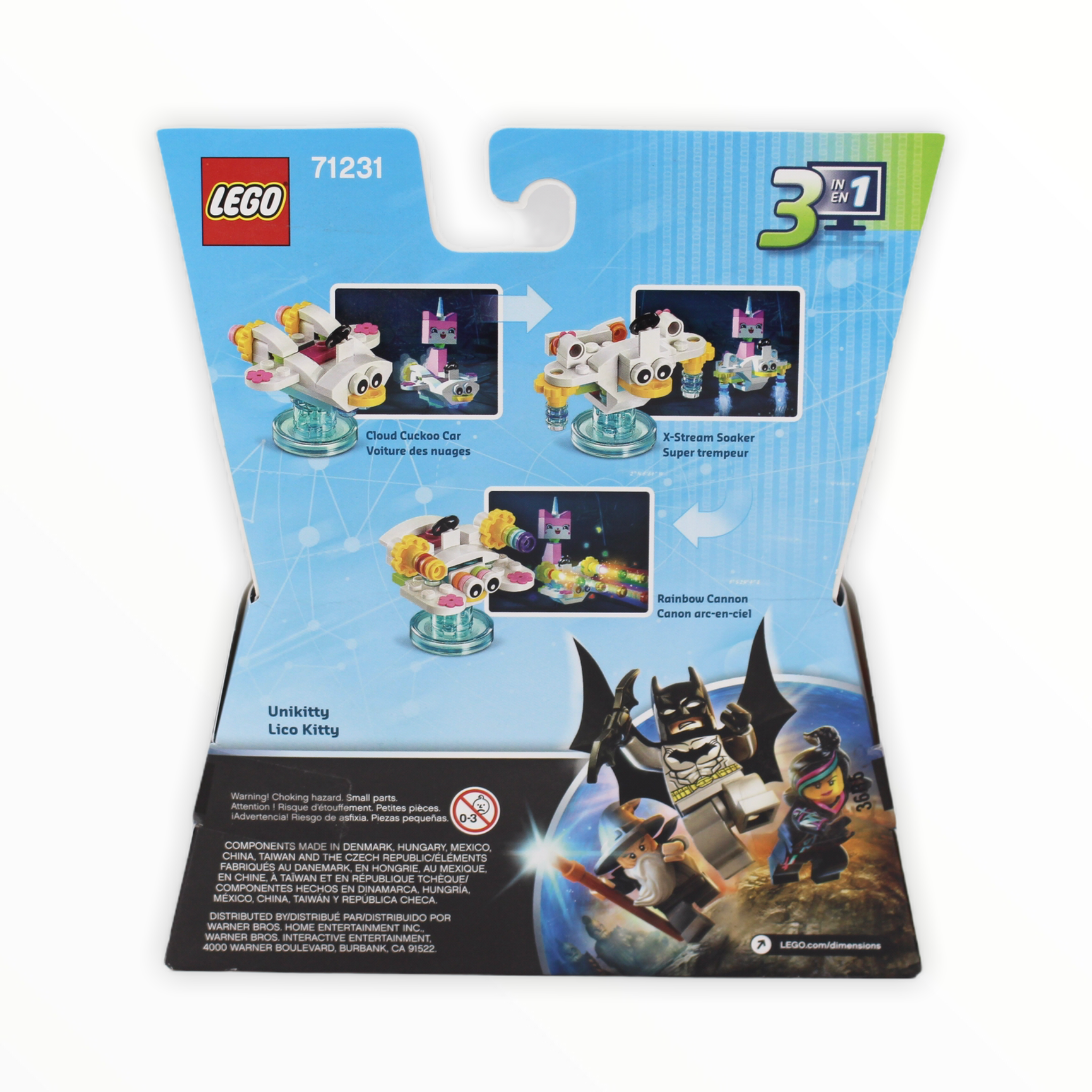 Retired Set 71231 Dimensions Fun Pack - The LEGO Movie (Unikitty and Cloud Cuckoo Car)