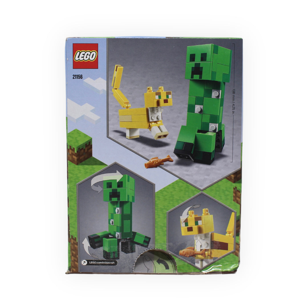 Certified Used Set 21156 Minecraft BigFig Creeper and Ocelot